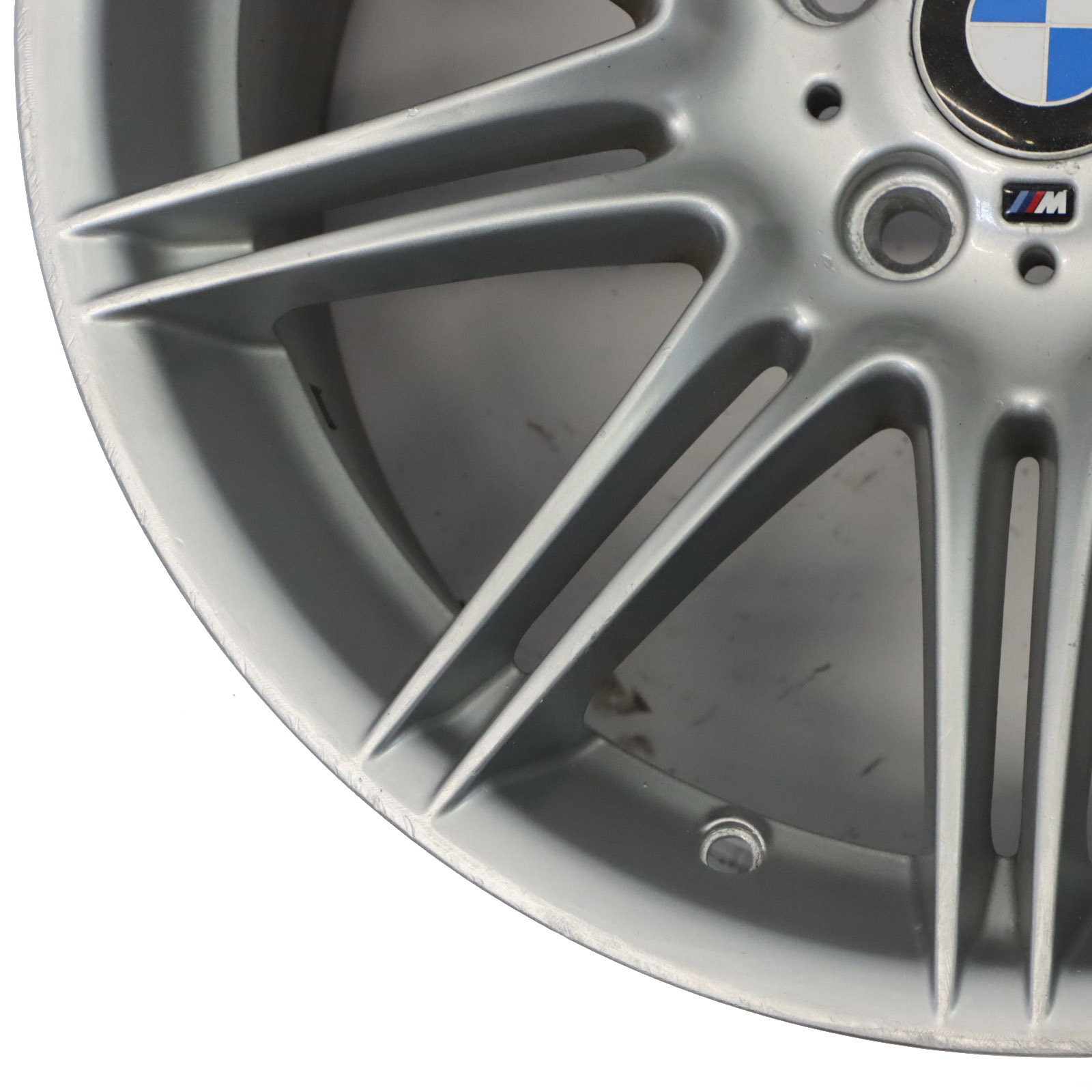 BMW E90 E91 E92 Silver Rear Wheel Alloy Rim 19" 9J ET:39 M Double Spoke 225