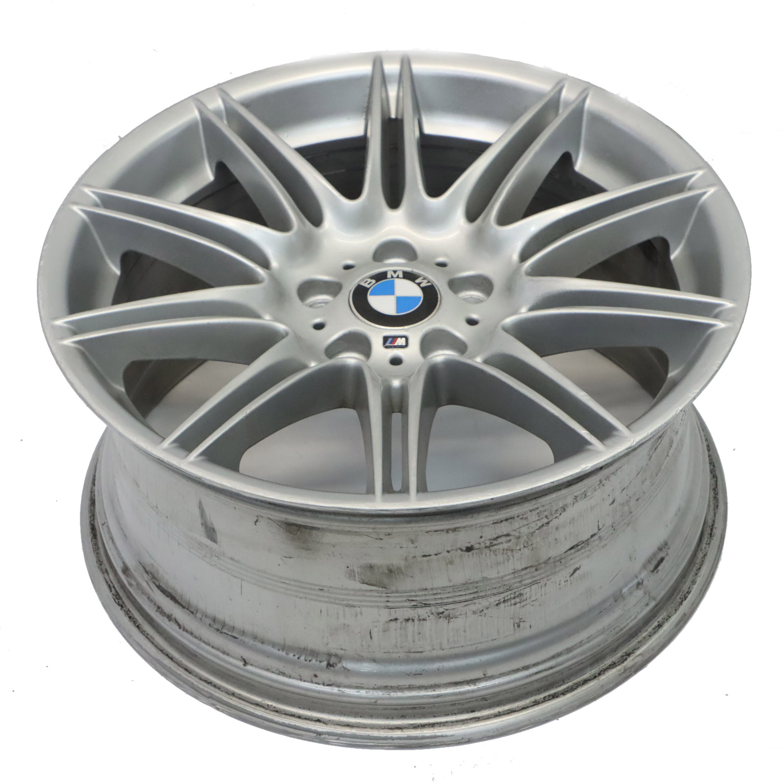 BMW E90 E91 E92 Silver Rear Wheel Alloy Rim 19" 9J ET:39 M Double Spoke 225