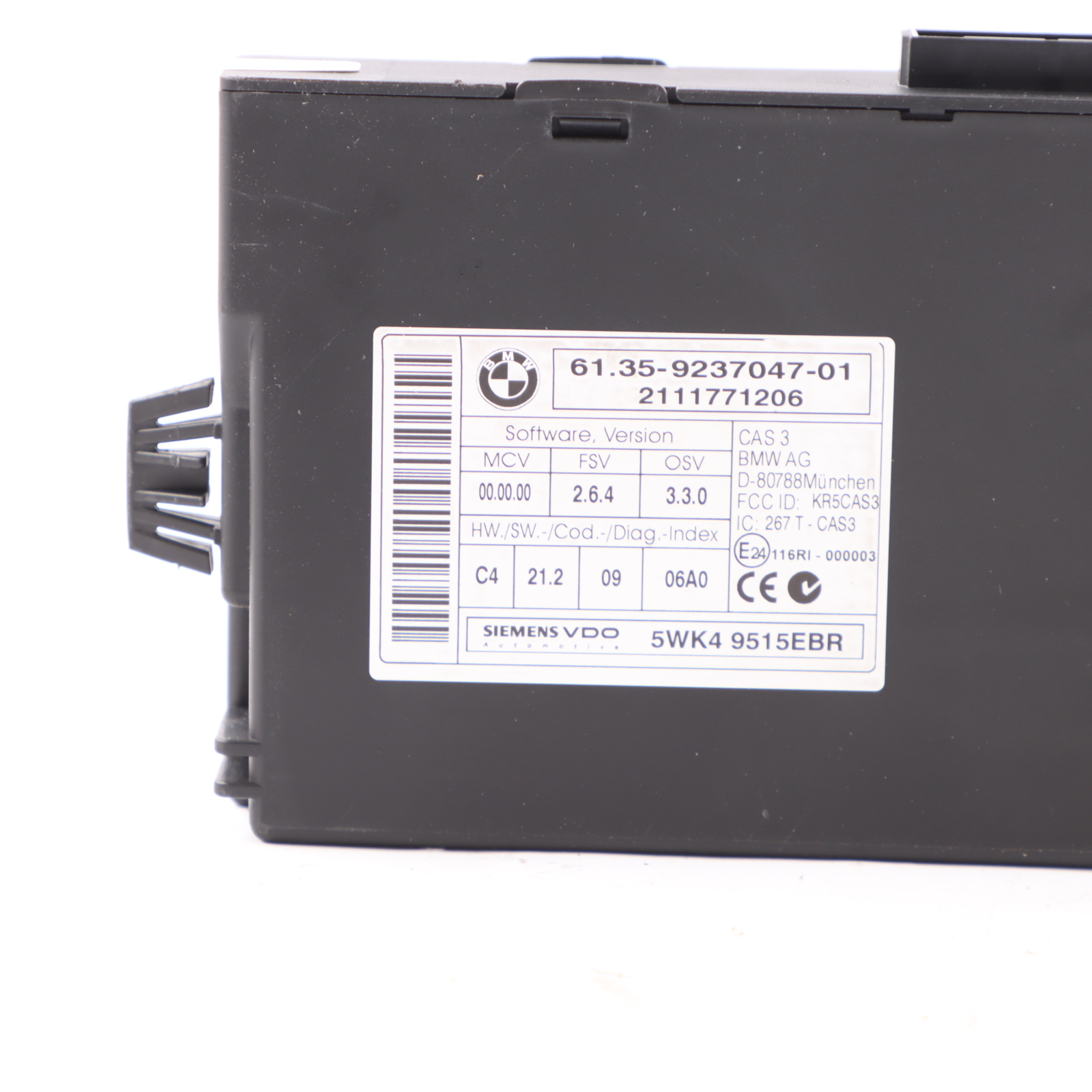 BMW E90 E91 LCI 318d N47N 143HP Engine ECU Kit DDE 8512043 CAS3 Key Manual