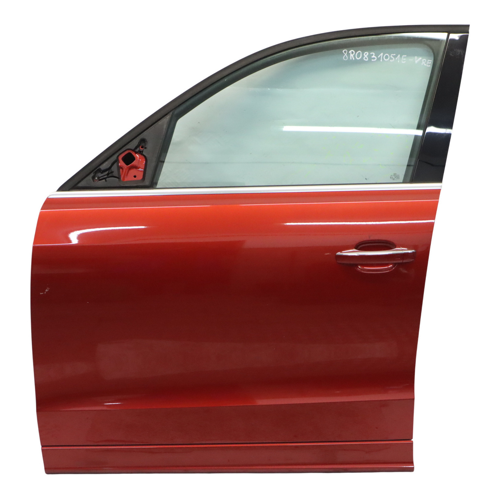 Audi Q5 8R Door Front Left N/S Covering Panel Volcano Red Metallic - Y3M