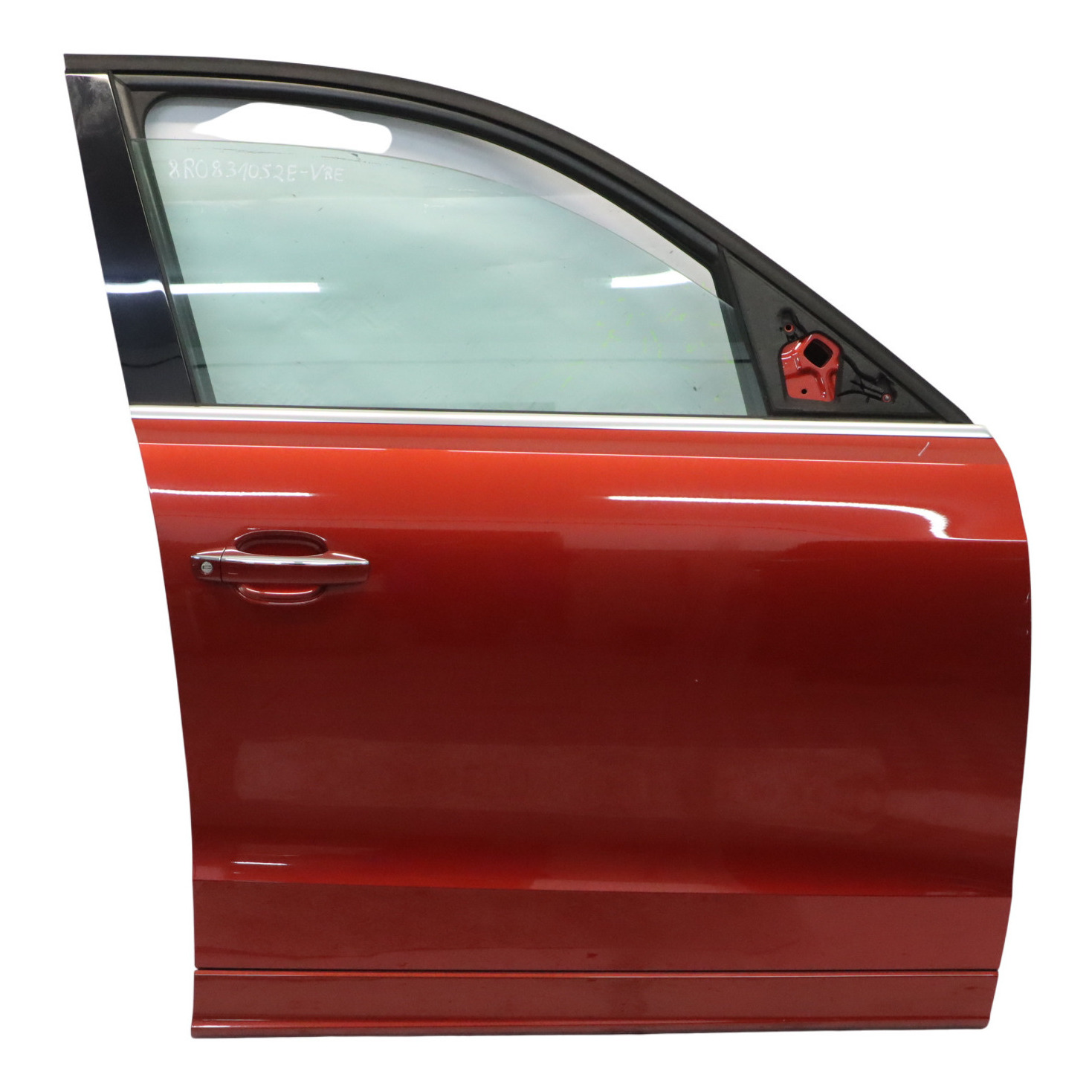 Audi Q5 8R Door Front Right O/S Covering Panel Volcano Red Metallic - Y3M