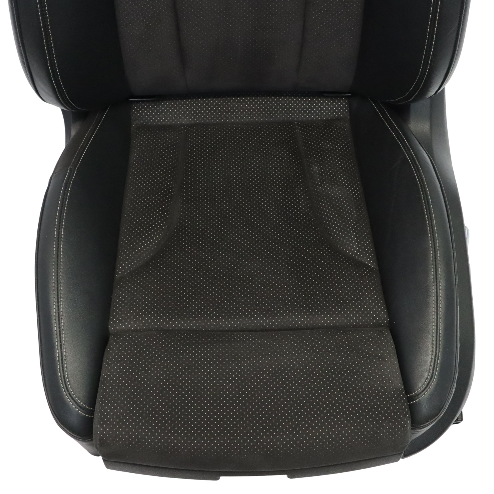 Audi Q5 8R Front Sport Seat S-Line Left N/S Electric Leather Cloth Soul Black