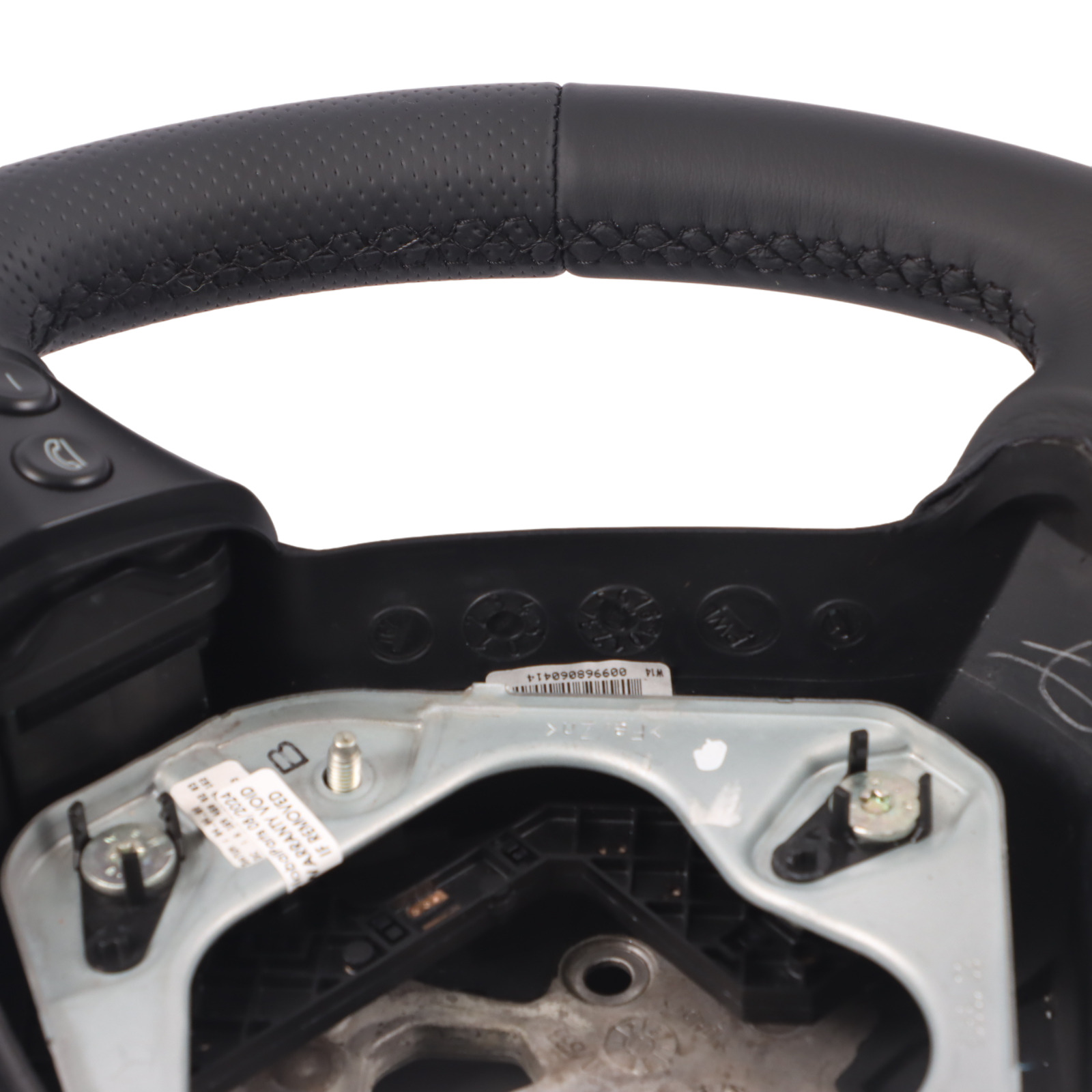 Mercedes W169 NEW Black Leather Steering Wheel with Black Threads