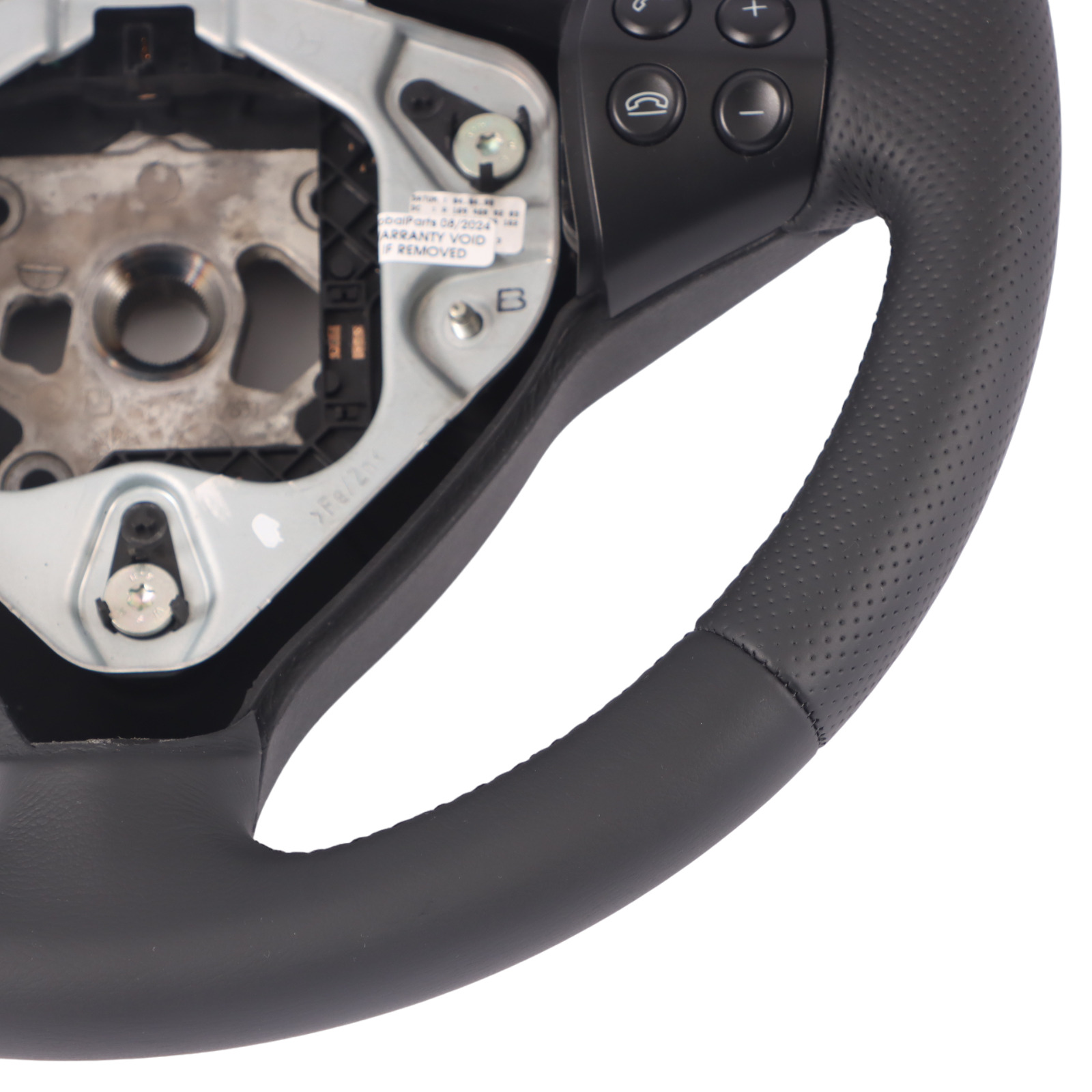 Mercedes W169 NEW Black Leather Steering Wheel with Black Threads