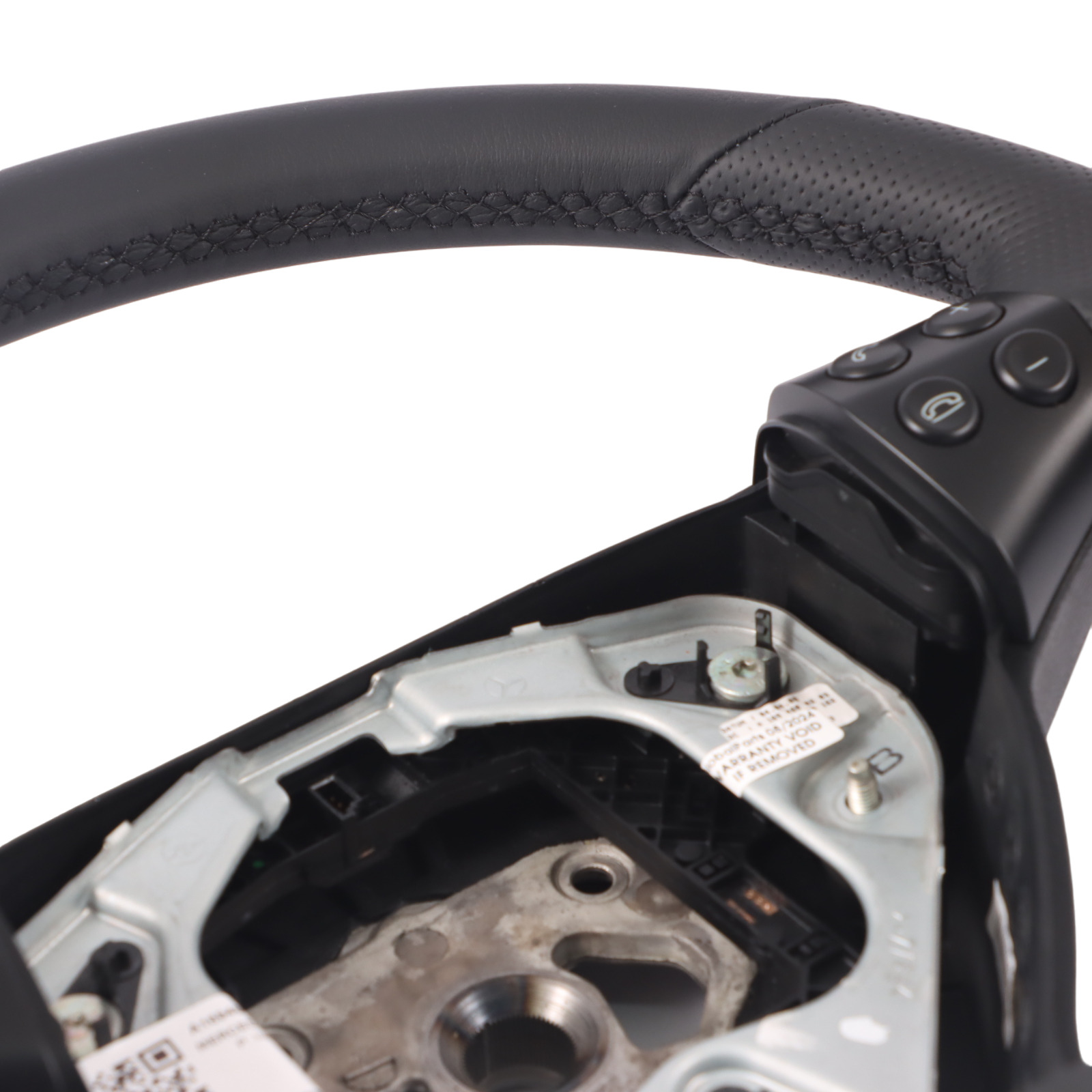 Mercedes W169 NEW Black Leather Steering Wheel with Black Threads