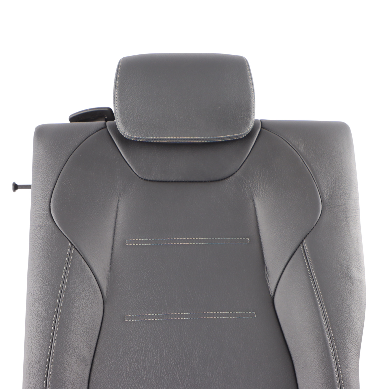 Mercedes V177 Seat Backrest Cover Rear Left N/S Black Leather A1779202302