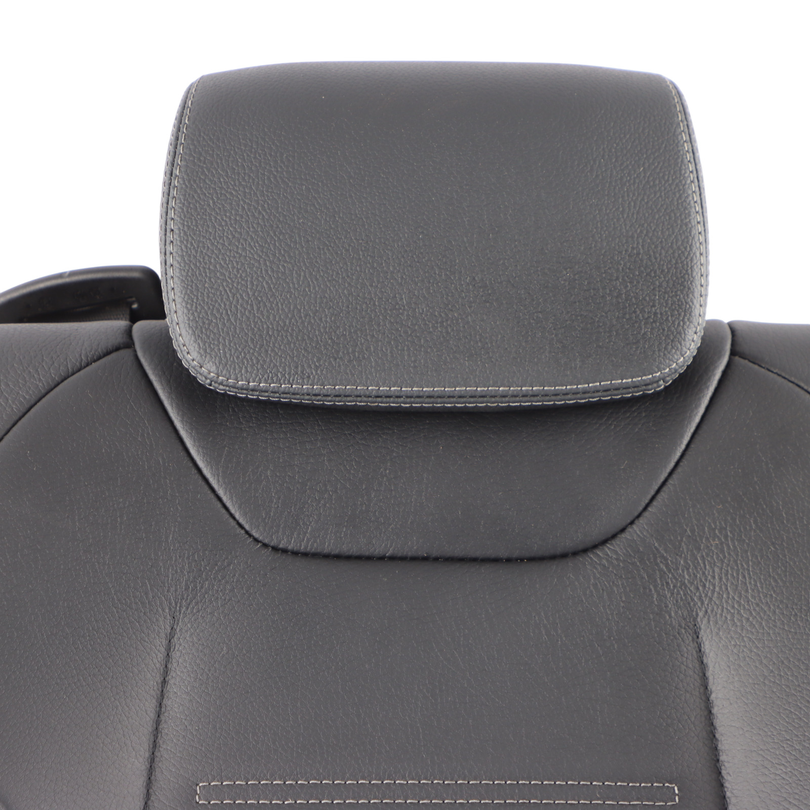 Mercedes V177 Seat Backrest Cover Rear Left N/S Black Leather A1779202302