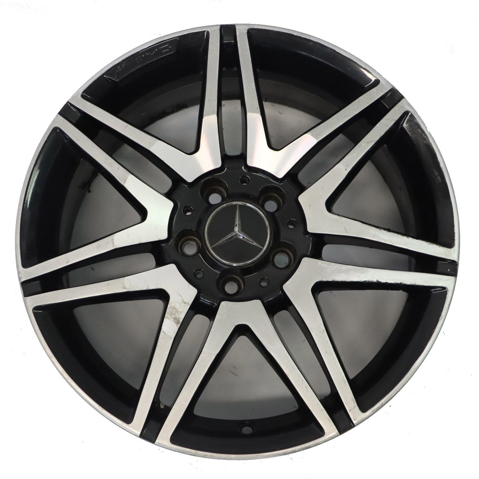 Mercedes W204 AMG Front Wheel Alloy Rim 18" Double Spoke ET:47 7.5J A2044010604