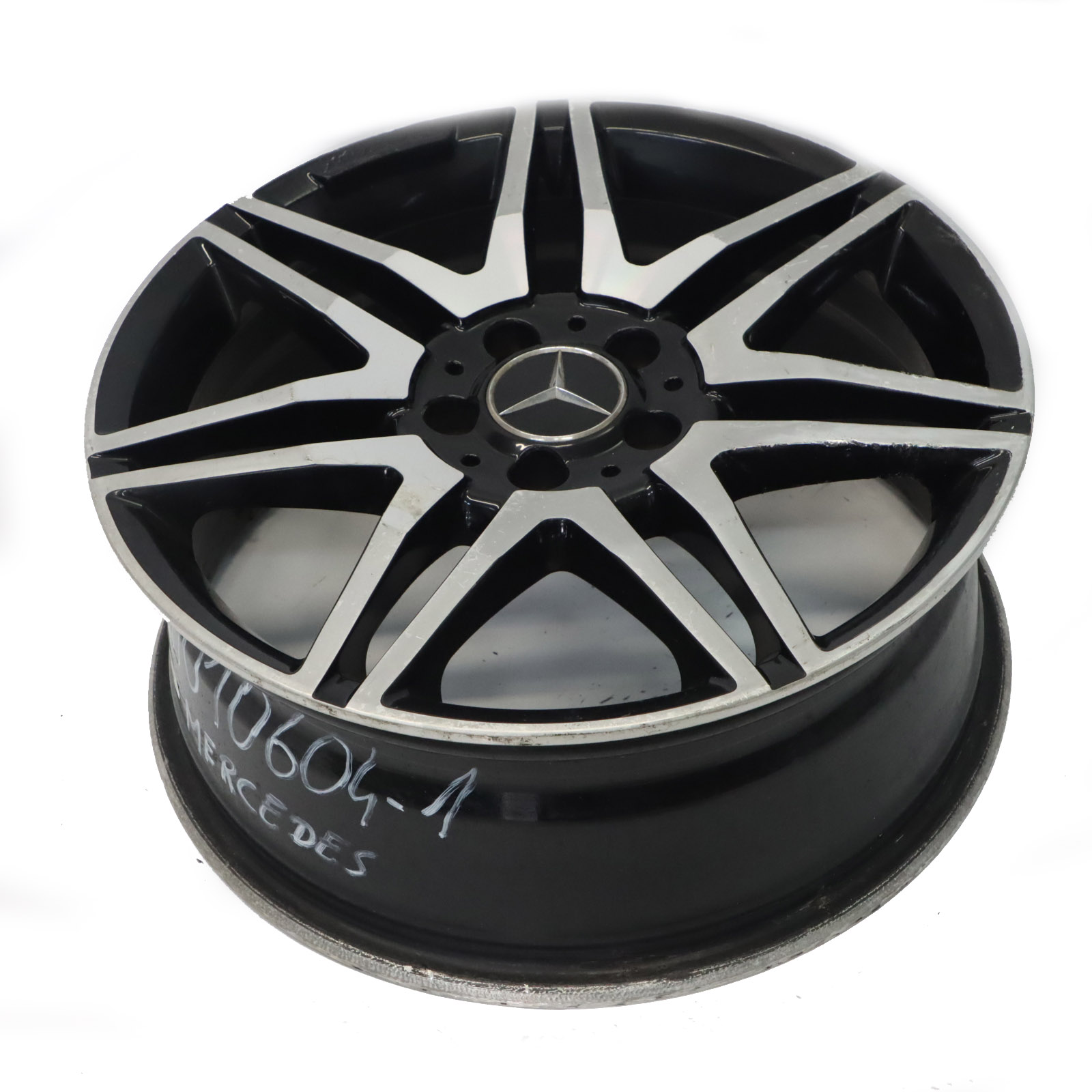 Mercedes W204 AMG Front Wheel Alloy Rim 18" Double Spoke ET:47 7.5J A2044010604