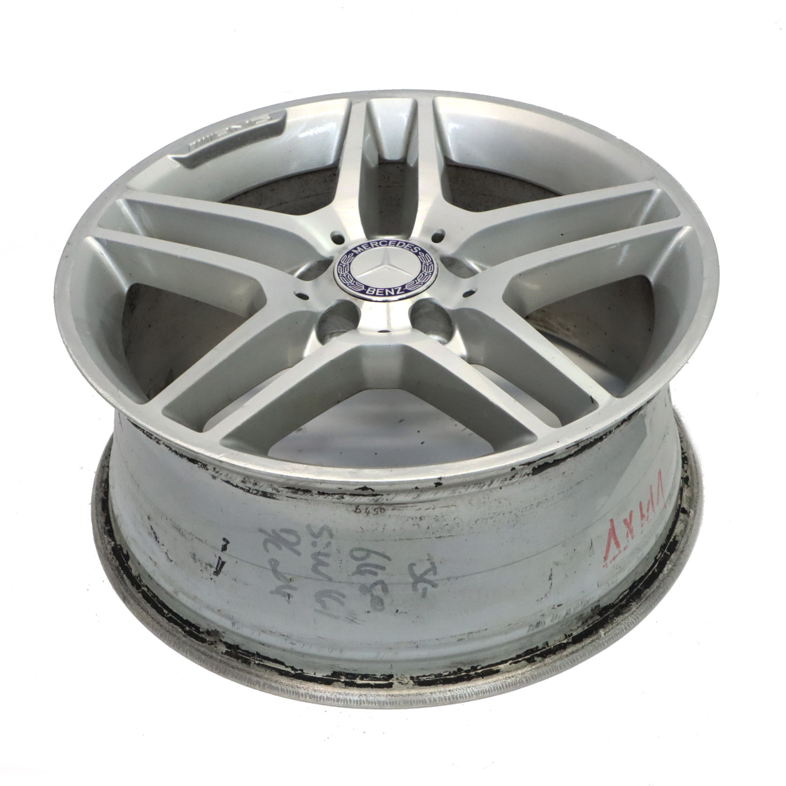 Mercedes W204 AMG Wheel Rim Alloy 5 Double Spoke 17" 7,5J ET:47 A2044012300