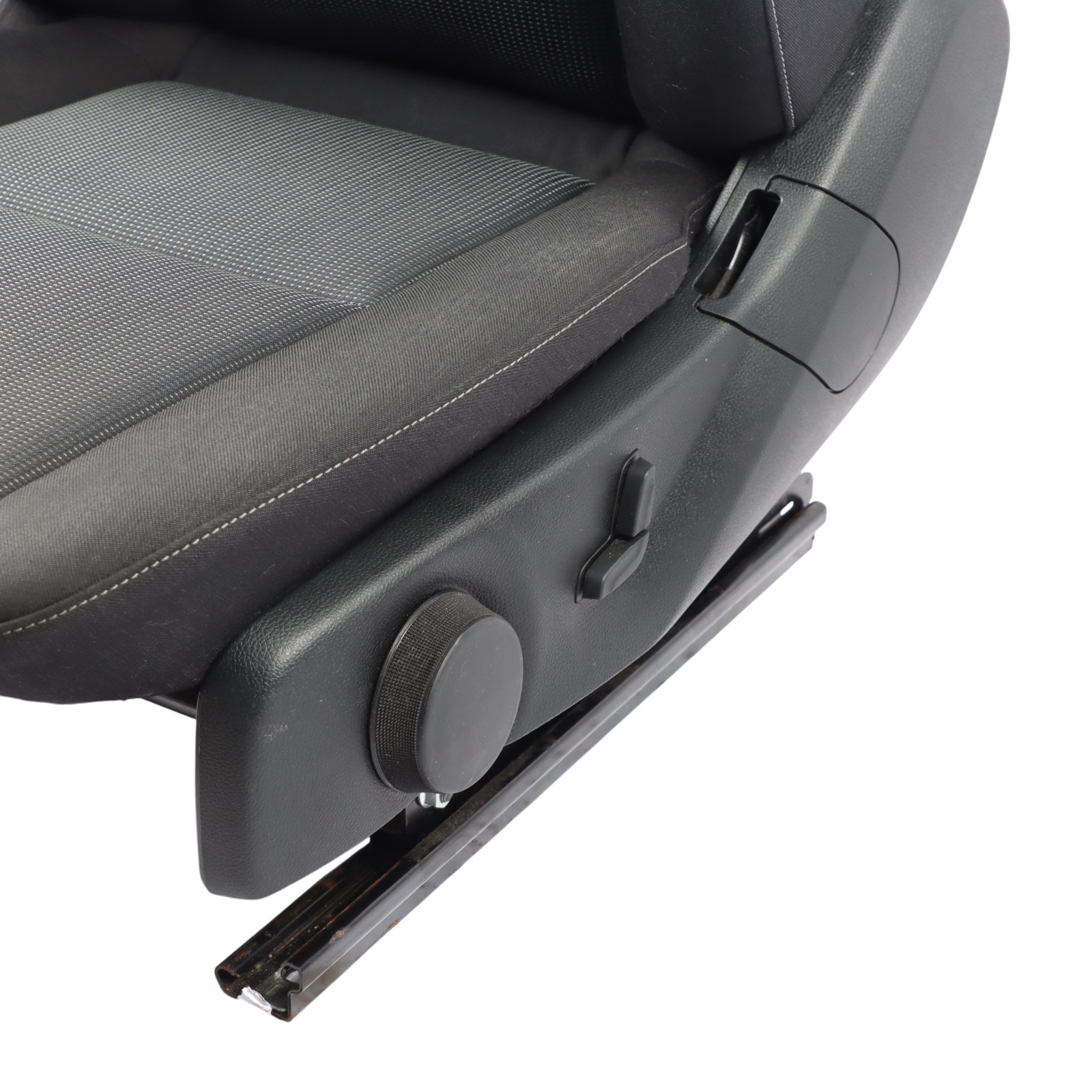 Front Seat Mercedes W204 Saloon Touring Fabric Aberdeen Cloth Black Left N/S