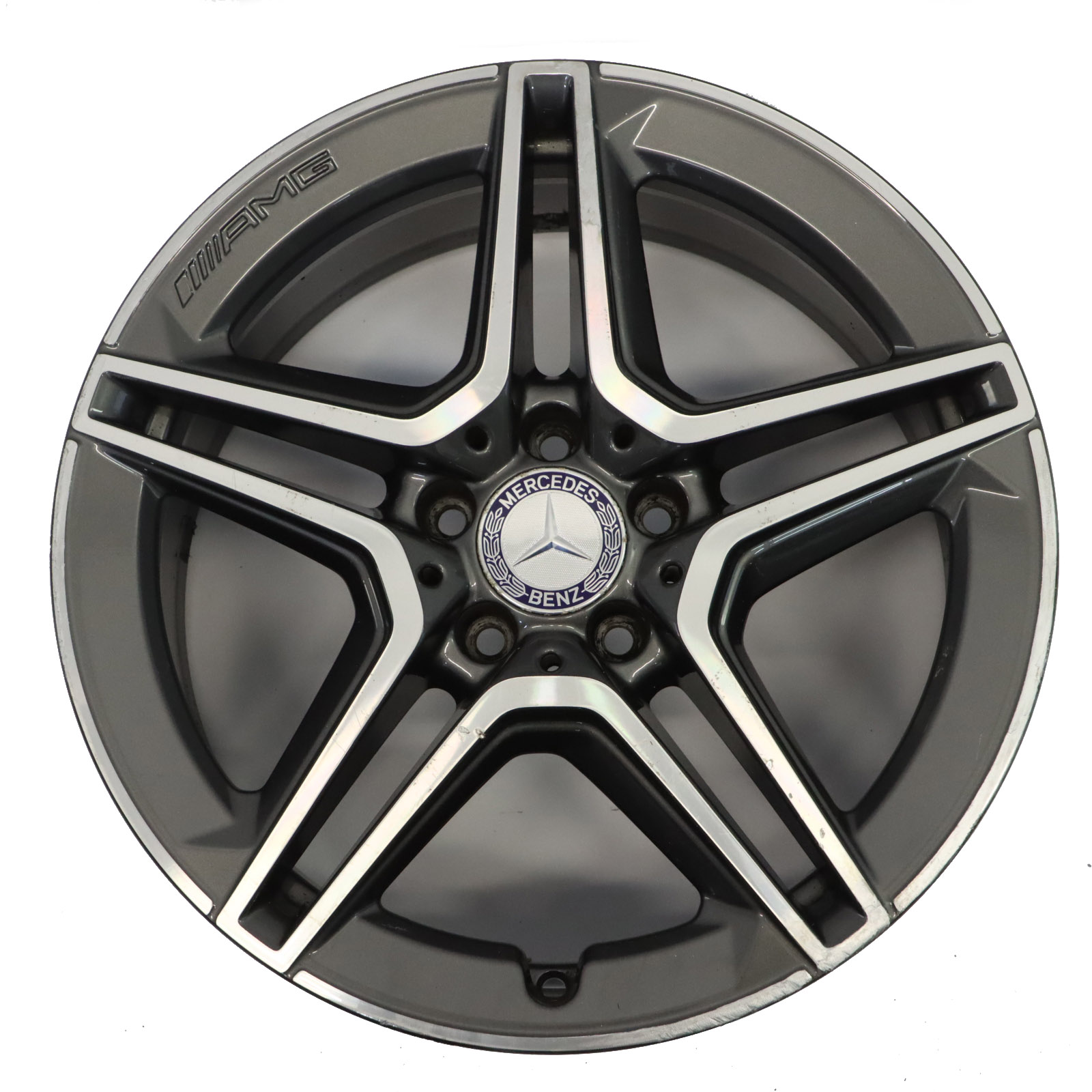 Mercedes W205 Alloy Wheel Rim AMG 18" ET:44 7,5J 5 Double Spoke A2054019500