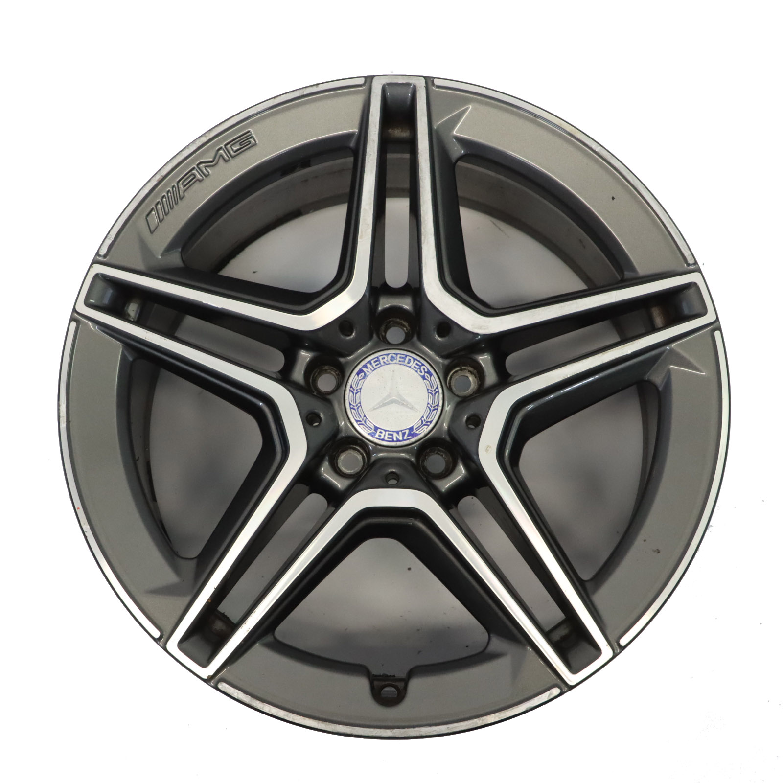 Mercedes W205 Rear Alloy Wheel Rim AMG 18" ET:49 8,5J 5 Double Spoke A2054019600