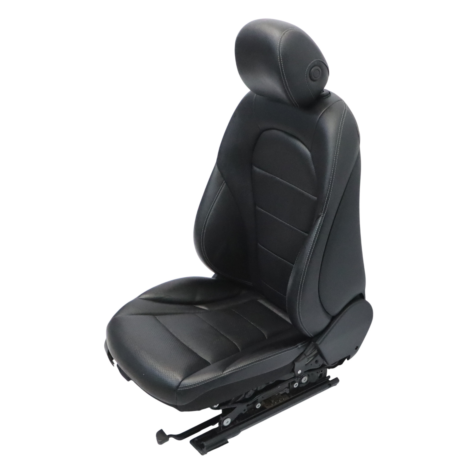 Imiation Leather Seat Mercedes W205 S205 Heated Front Right O/S Black Electric