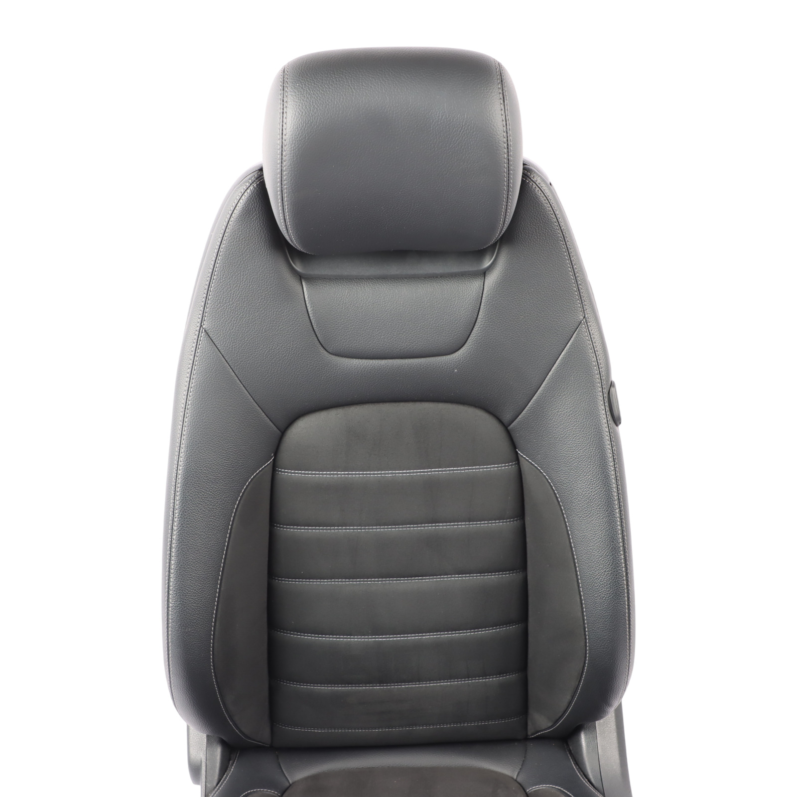 Mercedes C205 Coupe Front Left N/S Seat Black Imitation Leather Heated Electric