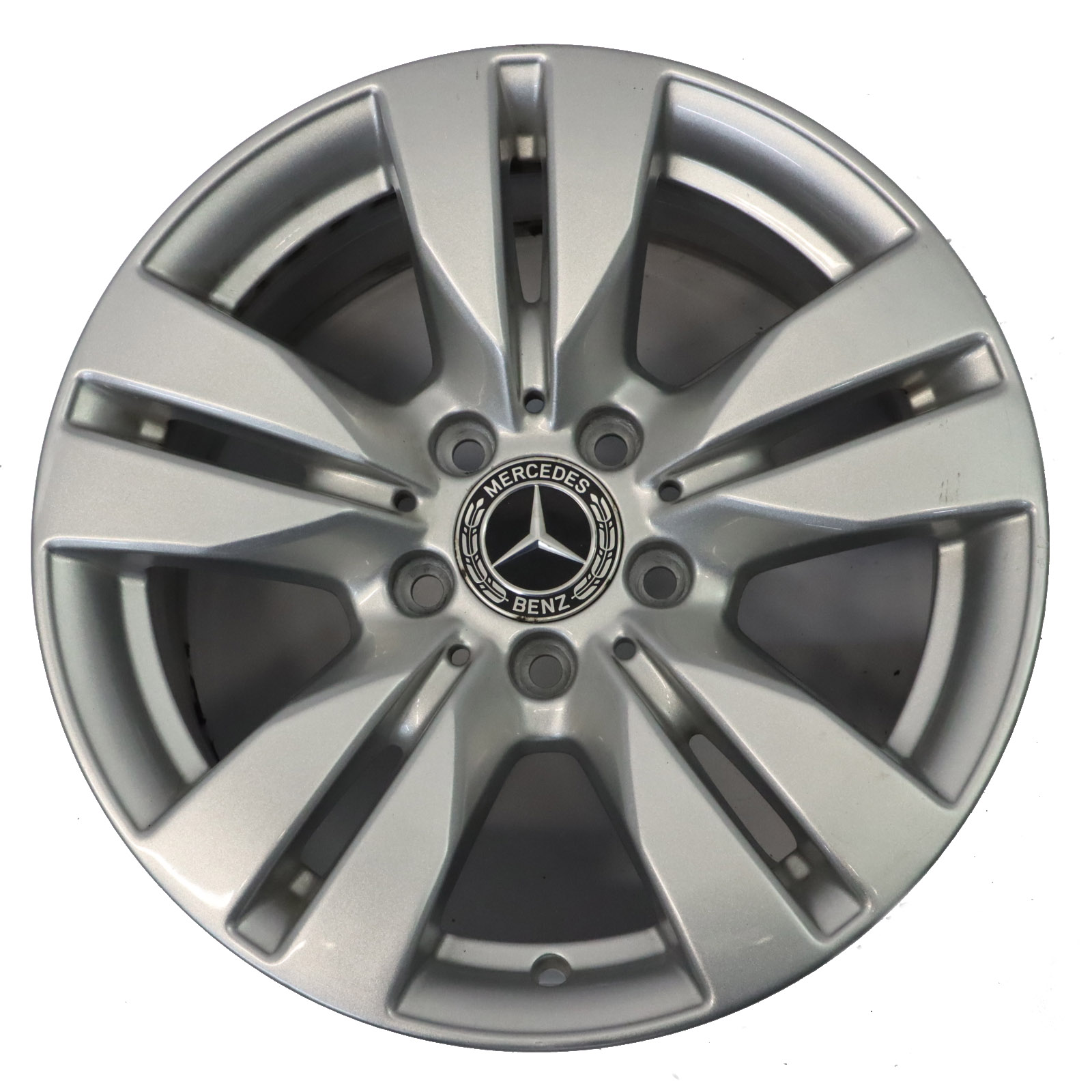 Mercedes W212 Silver Alloy Wheel Rim 5-Double Spoke 16" ET:46 8J A2124010202