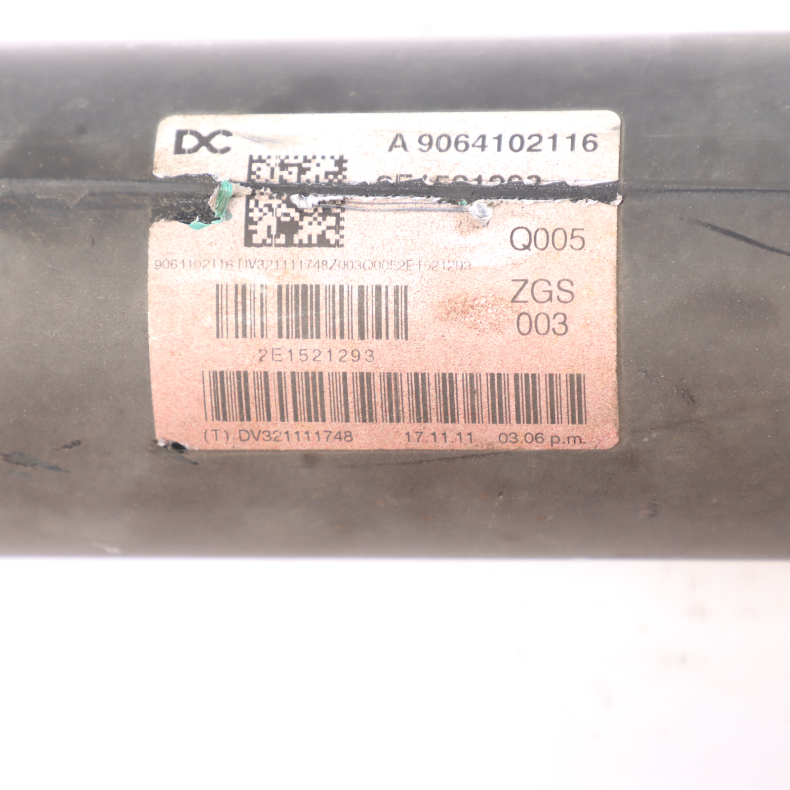 Mercedes Sprinter W906 Propshaft Drive Shaft Manual Transmission A9064102116