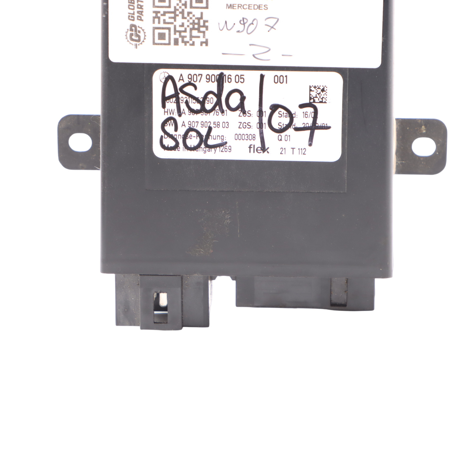 Mercedes W907 Central Gateway Control Unit Module Relay ECU A9079001605