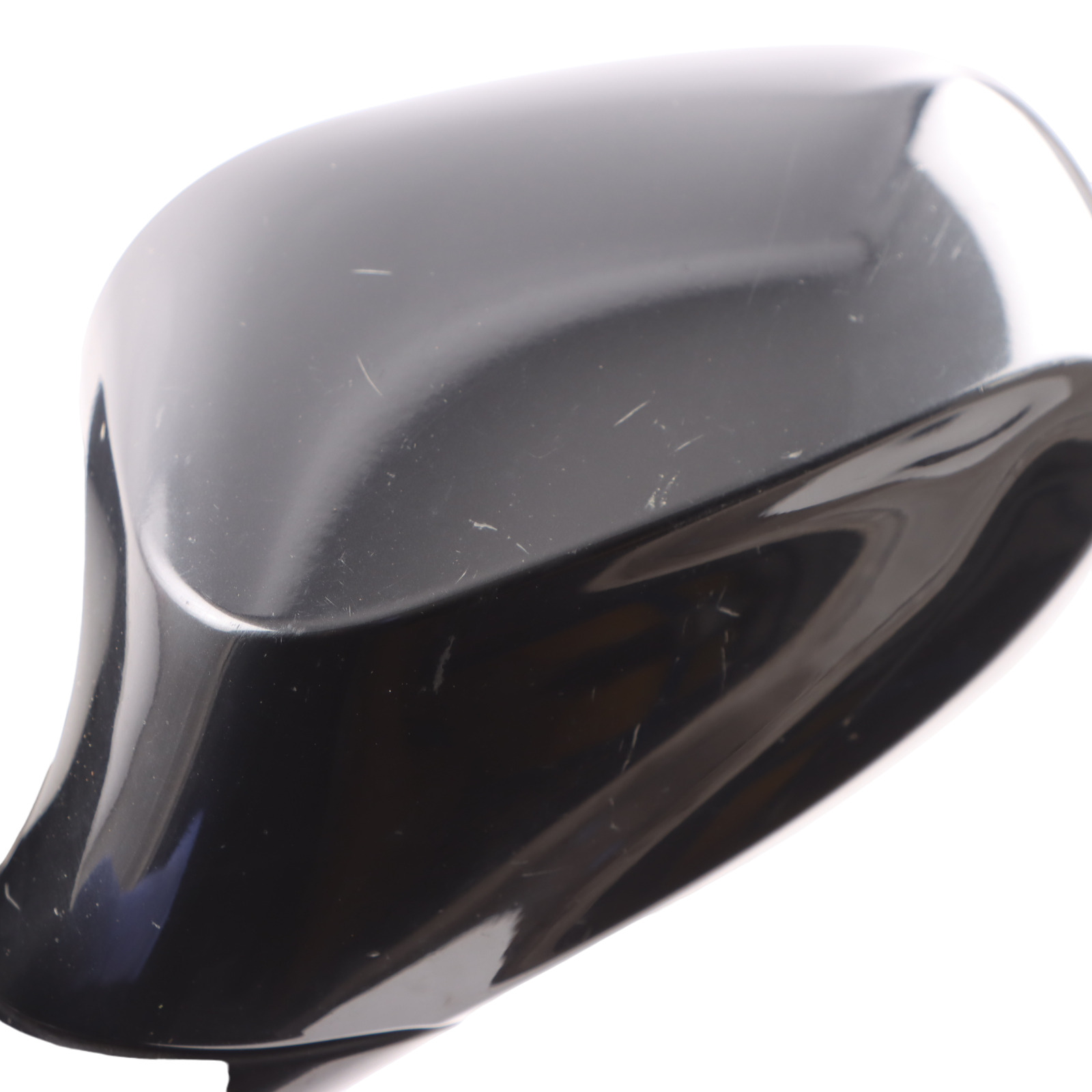 BMW E82 M Sport Power Fold High Gloss Left Wing Mirror N/S Black Sapphire 475