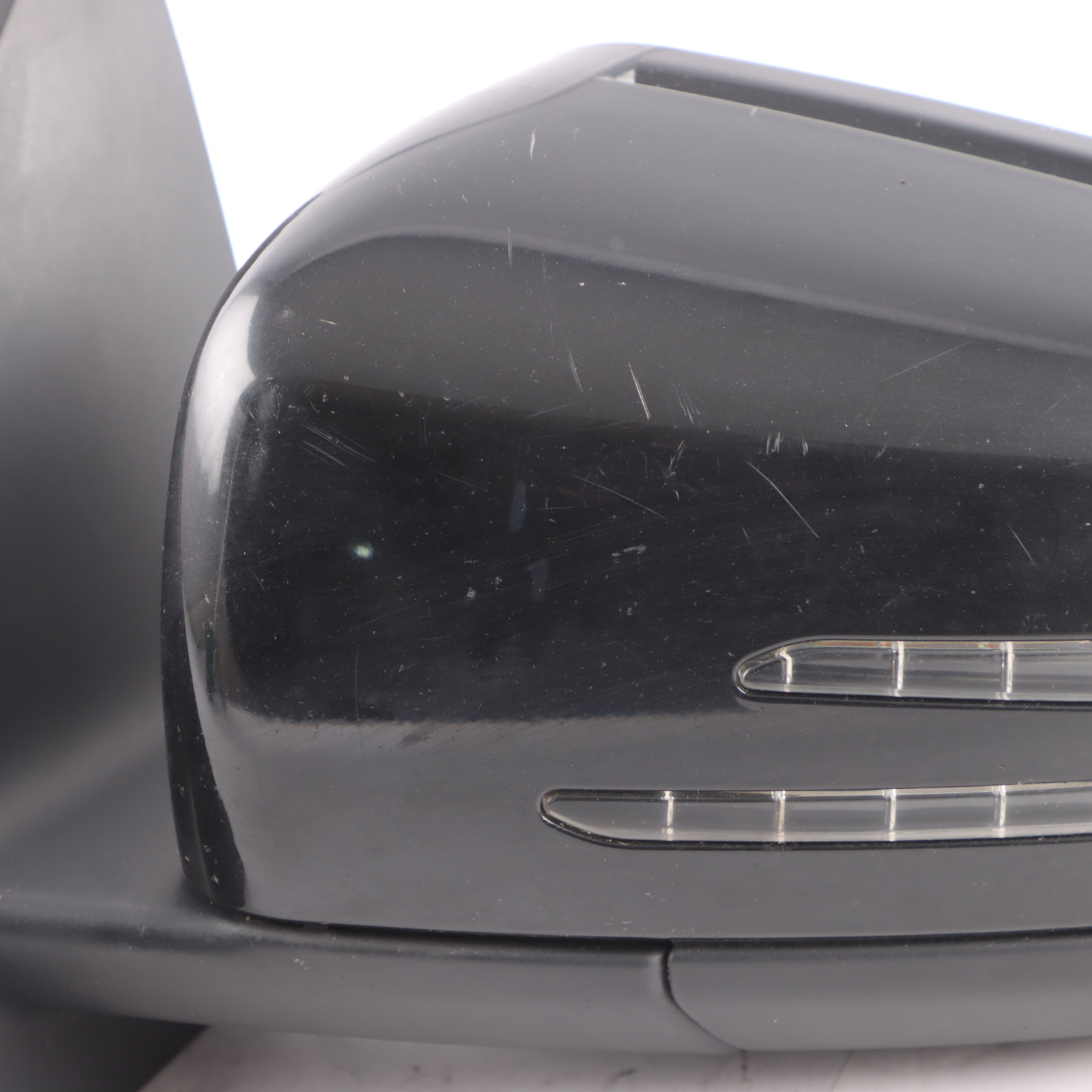 Mercedes W204 Coupe Wing Mirror Door Left N/S Obsidian Black - 197 A2048103576