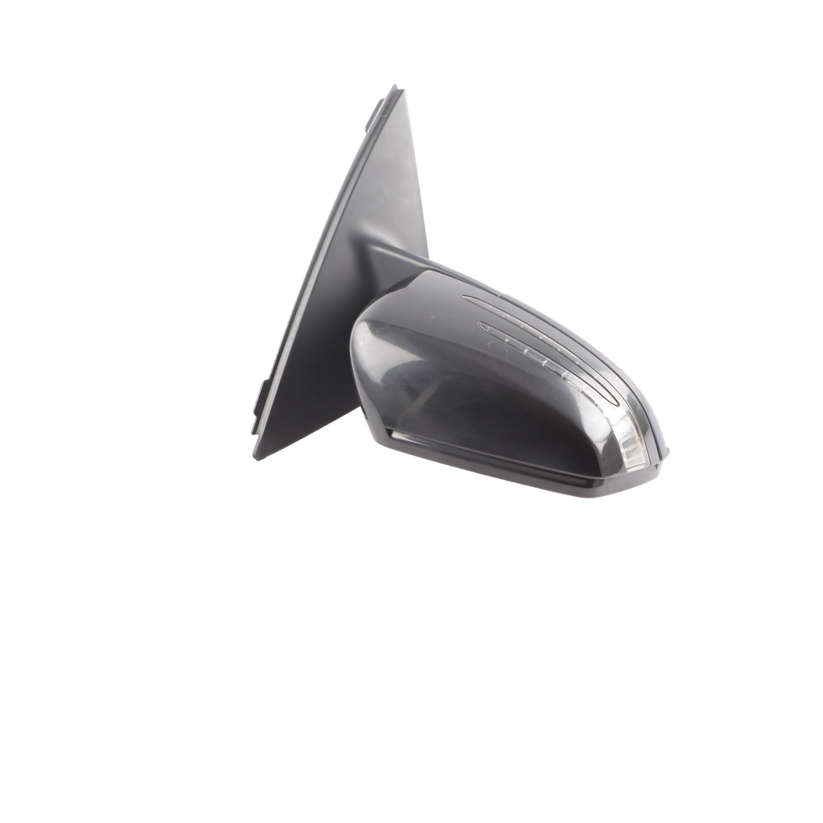 Mercedes W204 Coupe Wing Mirror Door Right O/S Power Fold Obsidian Black - 197