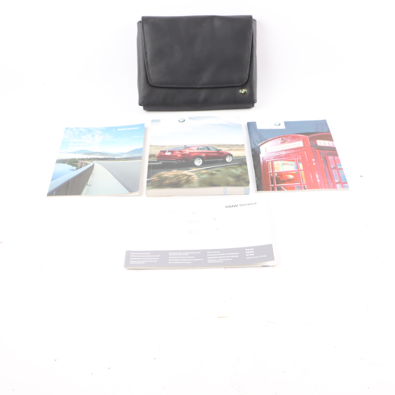 BMW X6 E71 Owner's Handbook Instruction Book Set Wallet Case Pouch 2600795