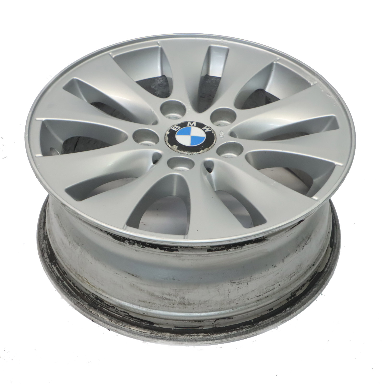 Wheel Rim BMW E81 E82 E87 Silver Alloy 16" V-Spoke 229 ET:42 6,5J 6779786