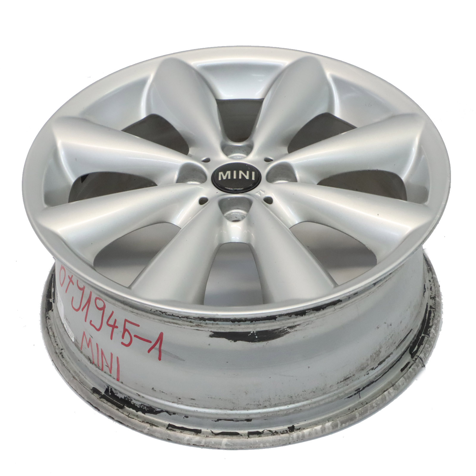  Mini Cooper R55 R56 R57 Silver Wheel Alloy Rim 17" 7J ET:48 Conical Spoke 121