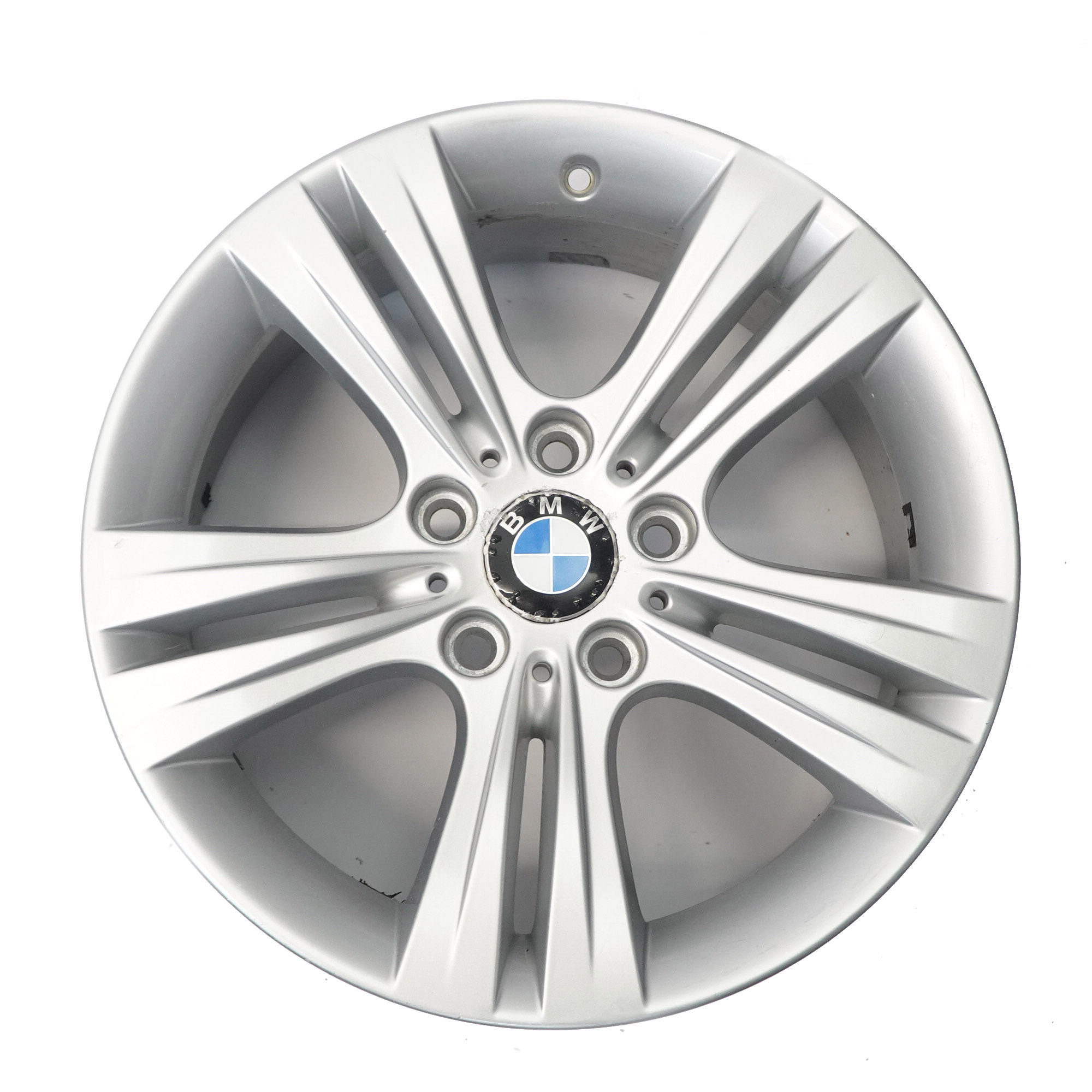 BMW F30 F31 F32 Silver Alloy Wheel Rim 17" Double Spoke 392 ET:37 7,5J 6796239