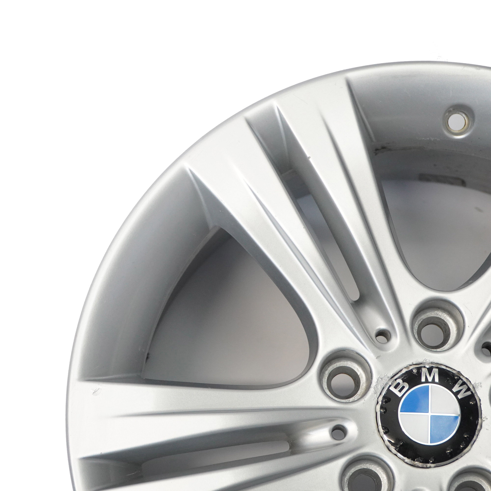 BMW F30 F31 F32 Silver Alloy Wheel Rim 17" Double Spoke 392 ET:37 7,5J 6796239