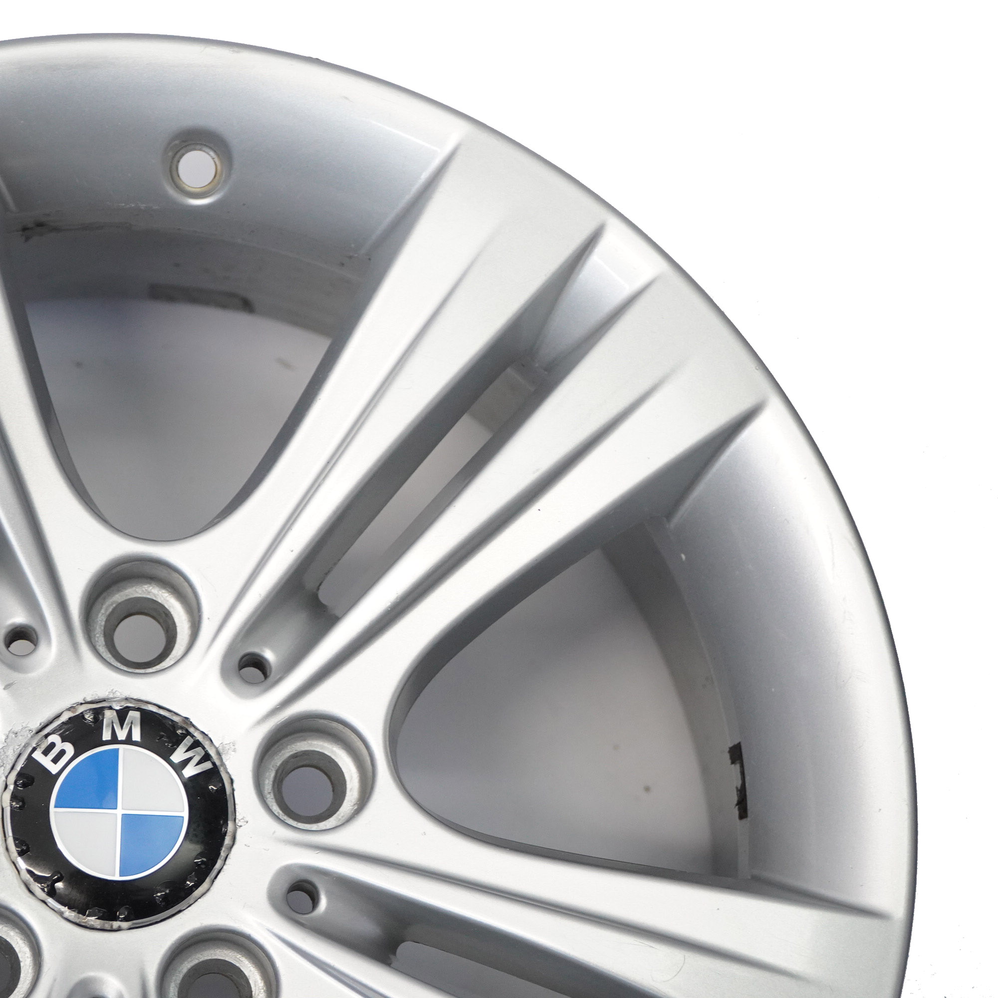 BMW F30 F31 F32 Silver Alloy Wheel Rim 17" Double Spoke 392 ET:37 7,5J 6796239