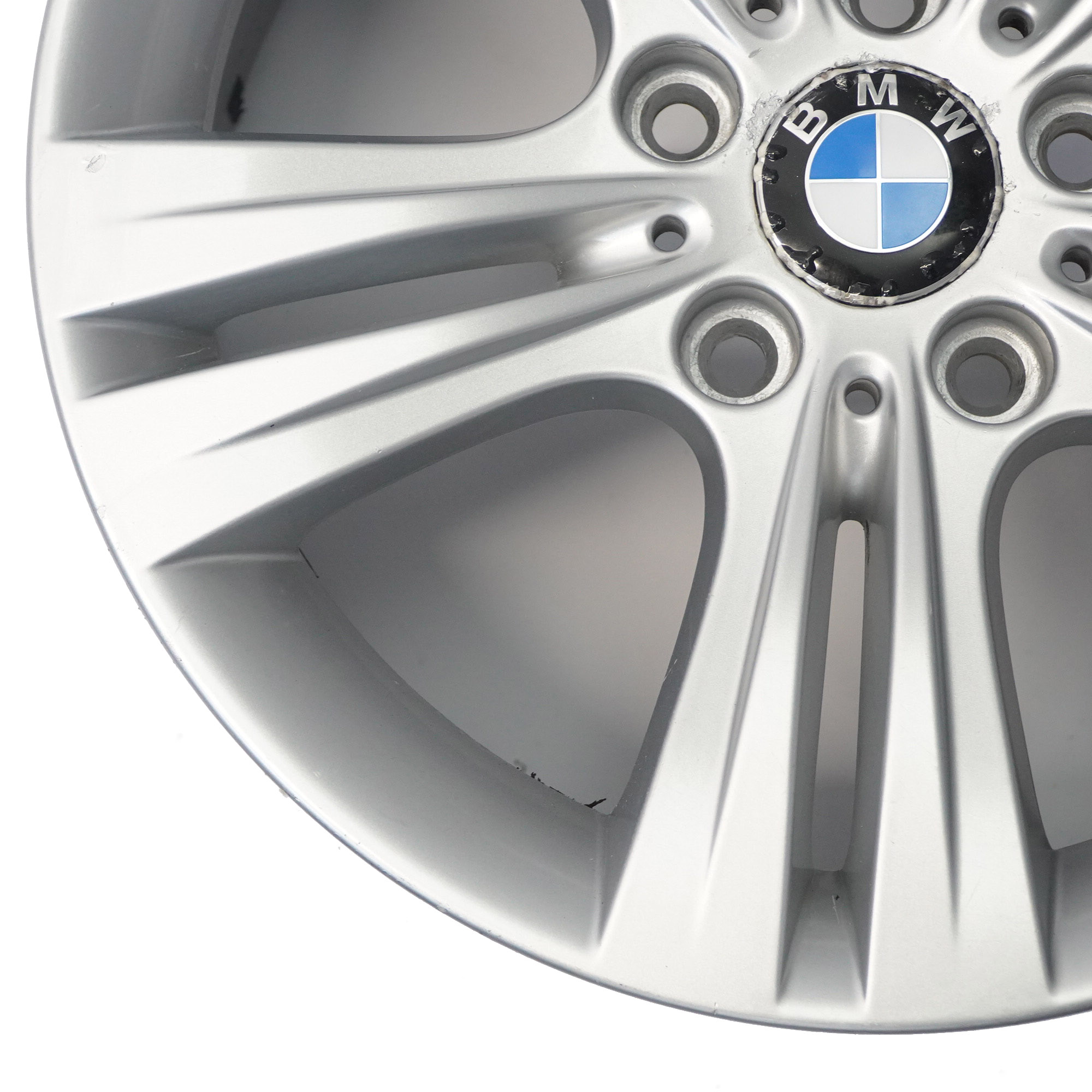 BMW F30 F31 F32 Silver Alloy Wheel Rim 17" Double Spoke 392 ET:37 7,5J 6796239