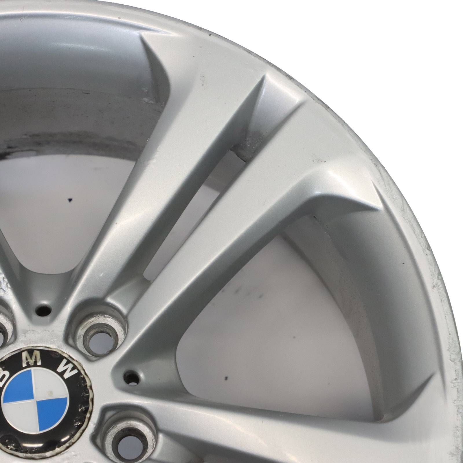 BMW F30 F31 F32 Silver Alloy Wheel Rim 19" 8,5J Double Spoke 401 ET:47 6796257