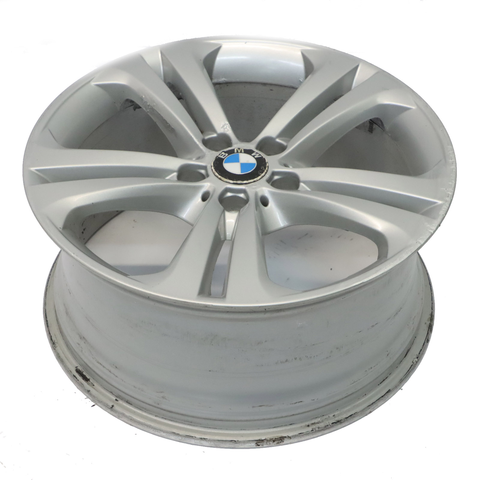 BMW F30 F31 F32 Silver Alloy Wheel Rim 19" 8,5J Double Spoke 401 ET:47 6796257