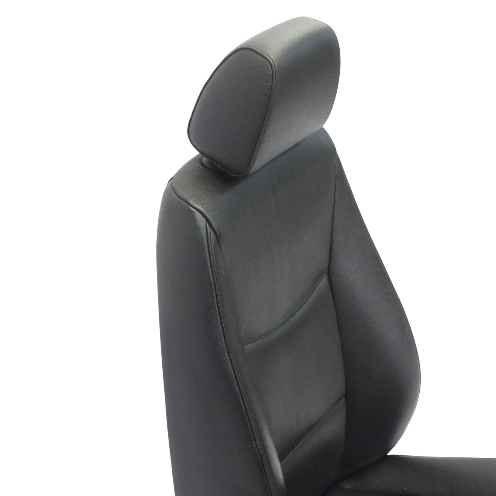 BMW 3 Series E90 E91 Black Leather Interior Front Right O/S Side Seat