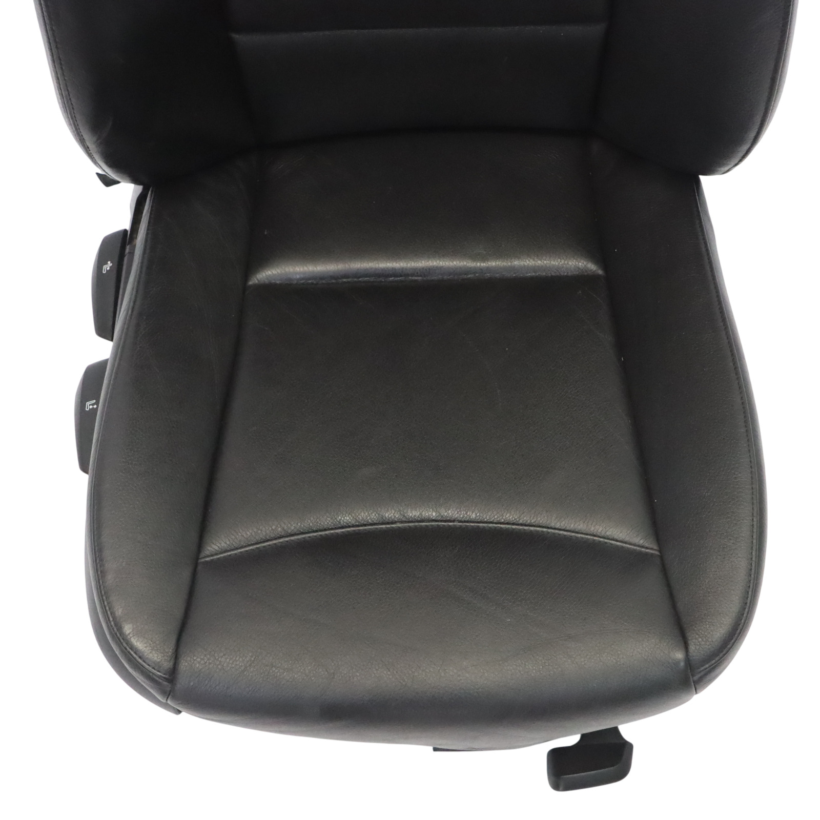 BMW 3 Series E90 E91 Black Leather Interior Front Right O/S Side Seat