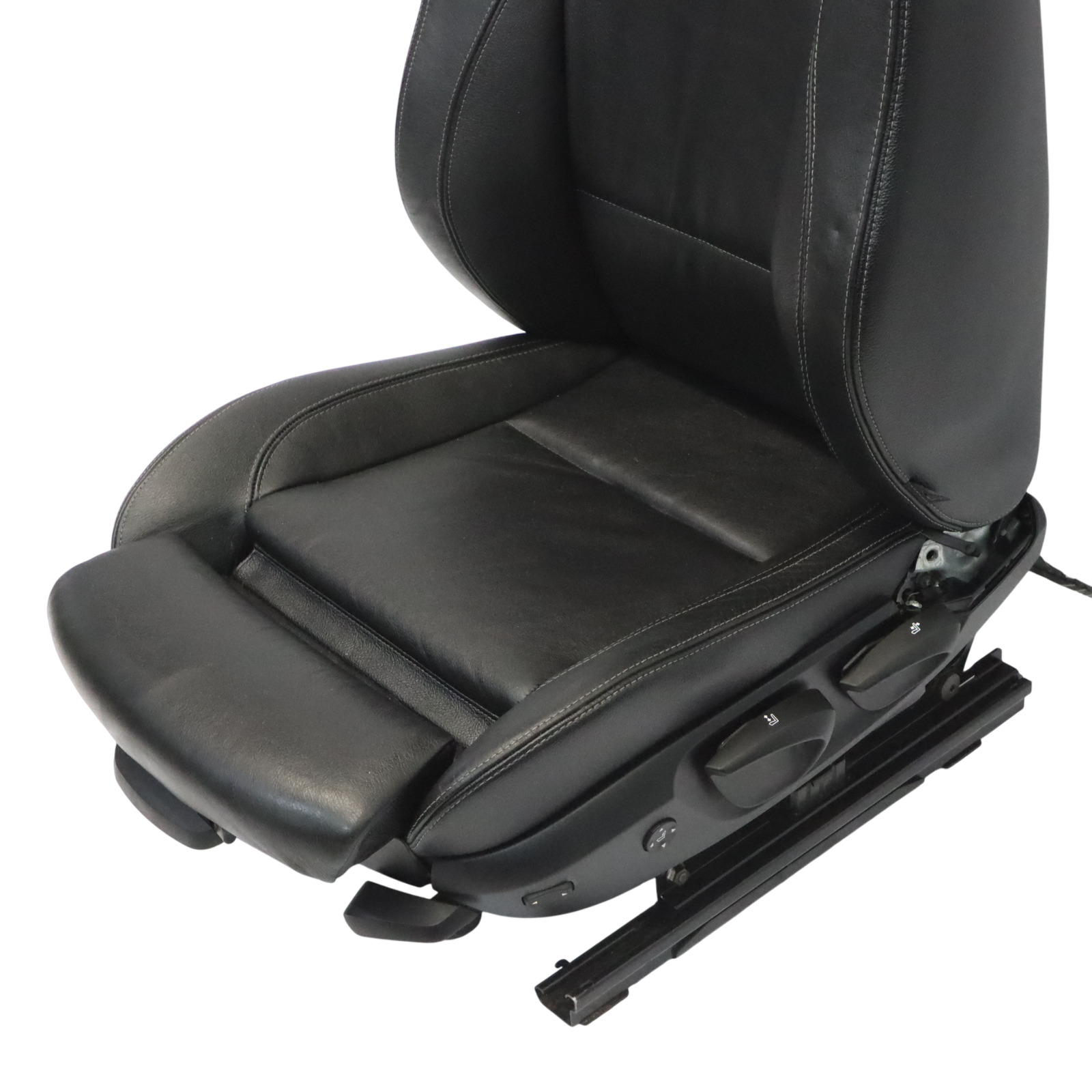 Front Sport Seat BMW X3 F25 X4 F26 Left N/S Heated Leather Nevada Black