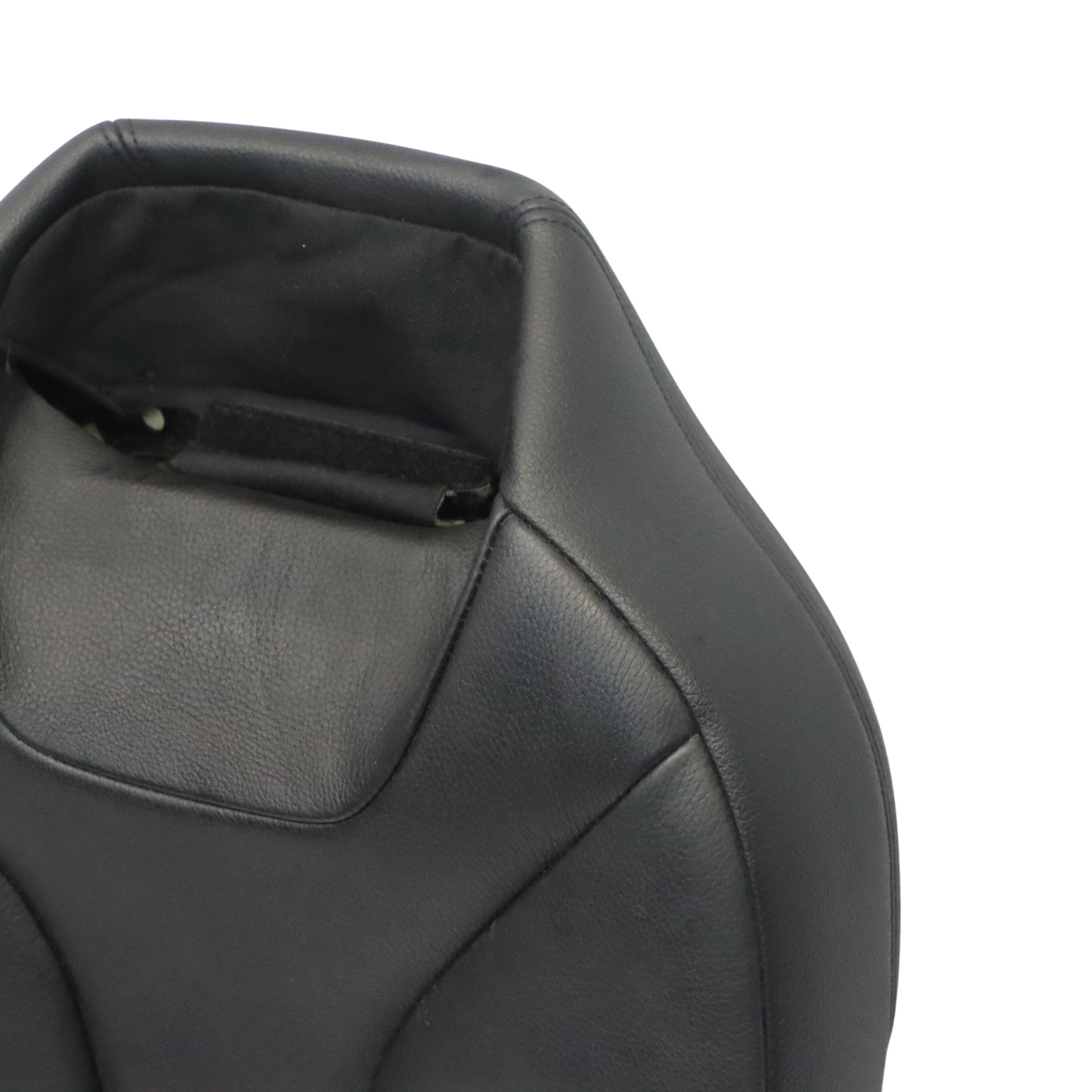 BMW F33 Sport Seat Front Right O/S Backrest Cover Heated Leather Black 7327662