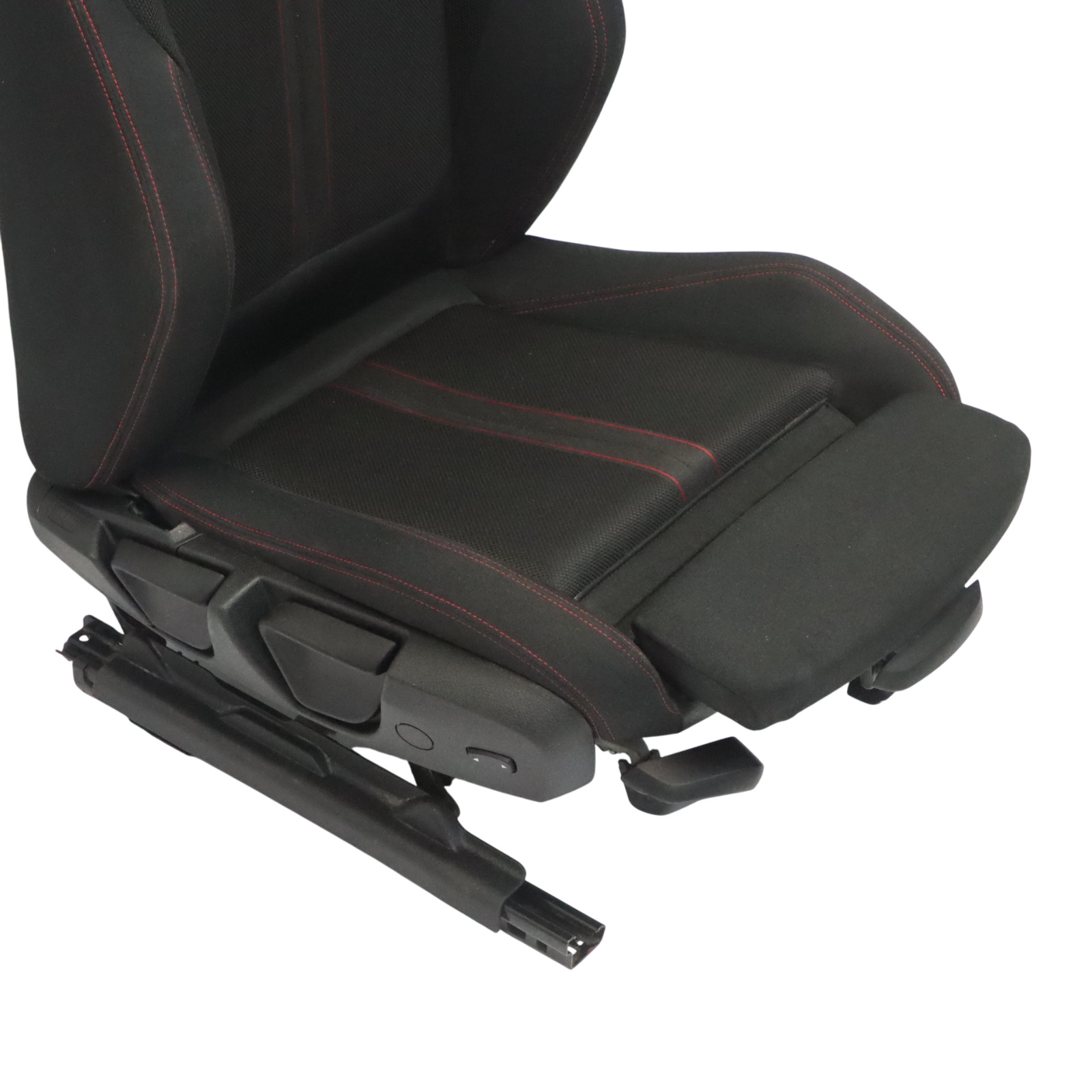 BMW F30 LCI Front Seat Sport Right O/S Fabric Cloth Anthrazit Red