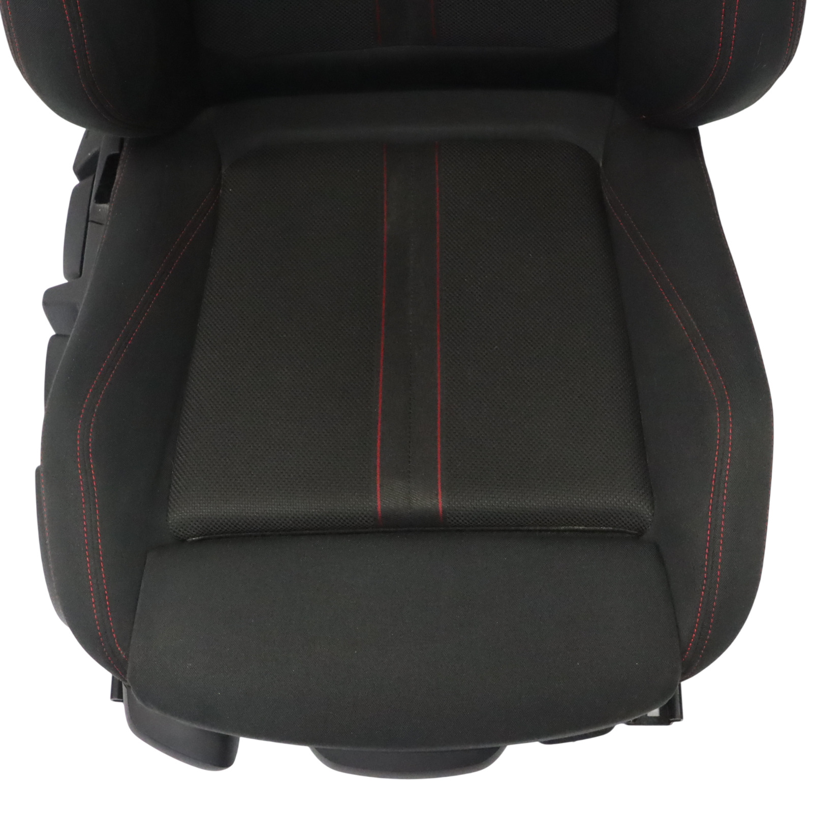 BMW F30 LCI Front Seat Sport Right O/S Fabric Cloth Anthrazit Red