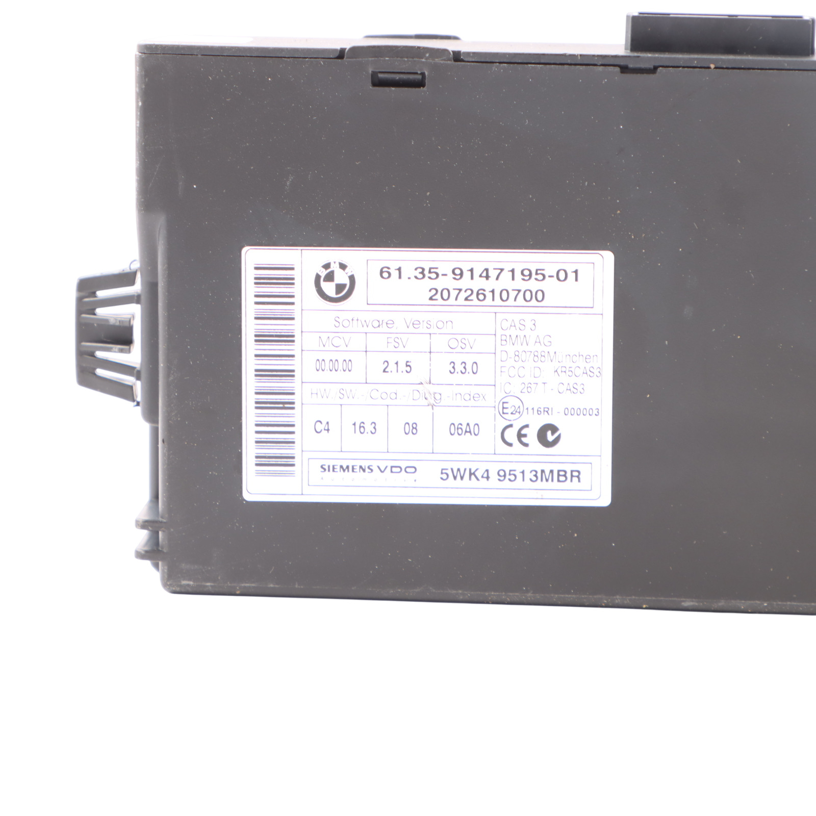 BMW E81 E87 LCI E90 116i 316i 1.6 N43 ECU Kit DME 7583225 CAS3 Key Manual