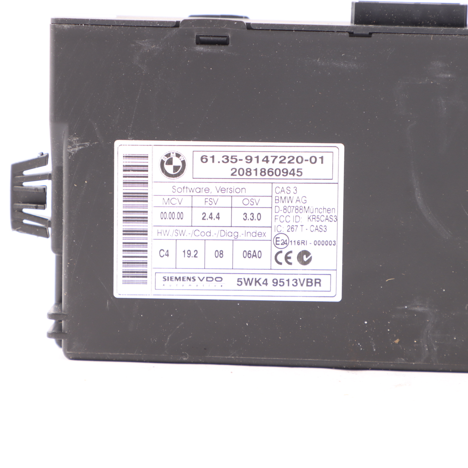 BMW E90 E91 E92 330i N53 272HP ECU DME Kit CAS3 + Key 7594305 Automatic