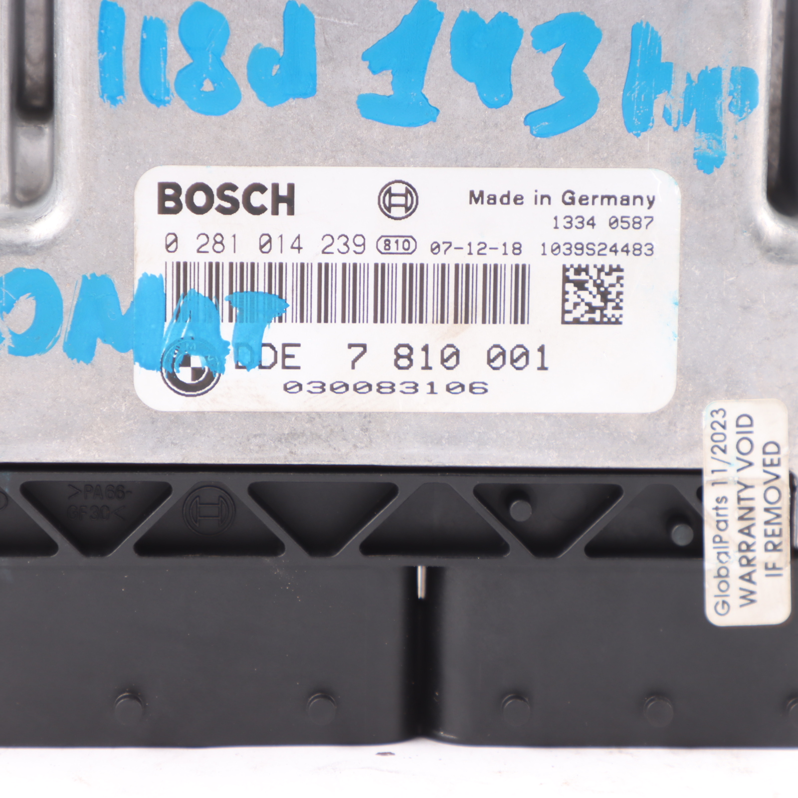 BMW E81 E87 LCI E90 N47 Diesel Engine DDE ECU Control Unit 7810001 Automatic