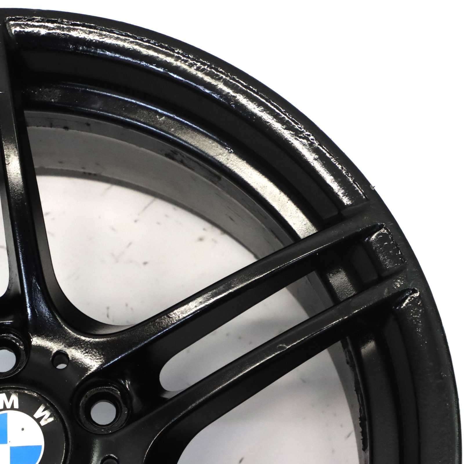 BMW E90 E91 E92 Black Alloy Wheel 19" 9J ET:39 M Double Spoke 313 7844344