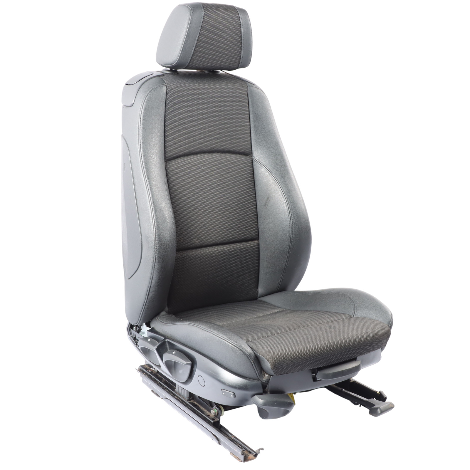 Front Seat BMW E81 E82 M Sport Right O/S Side Black Cloth / Imitation Leather