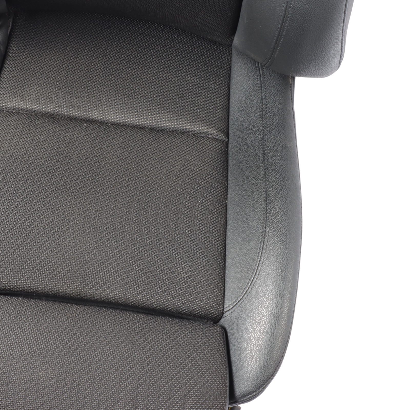 Front Seat BMW E81 E82 M Sport Right O/S Side Black Cloth / Imitation Leather