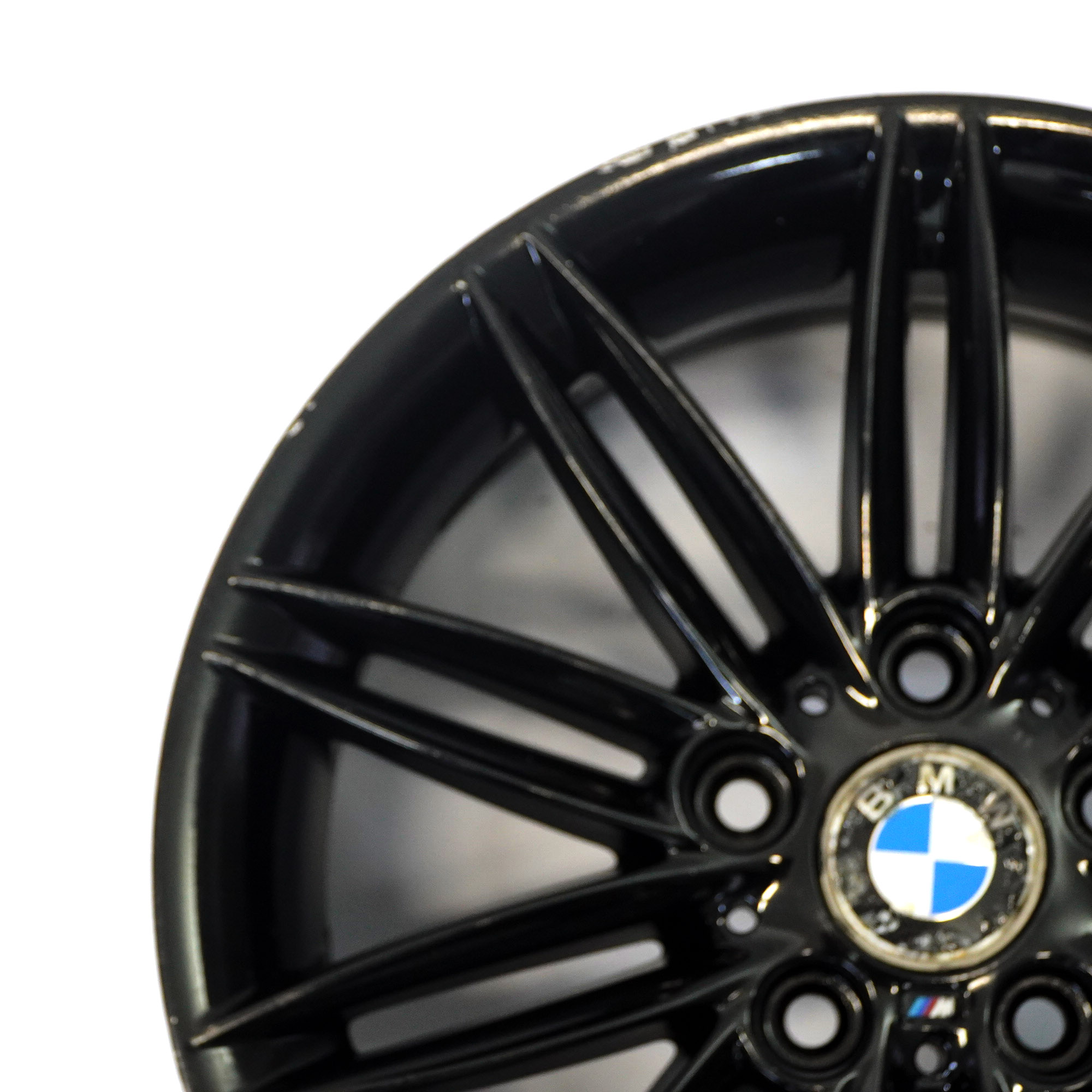 BMW E81 E82 E87 E88 Rear Black Wheel Alloy Rim 17" 7,5J ET:47 M Double Spoke 207