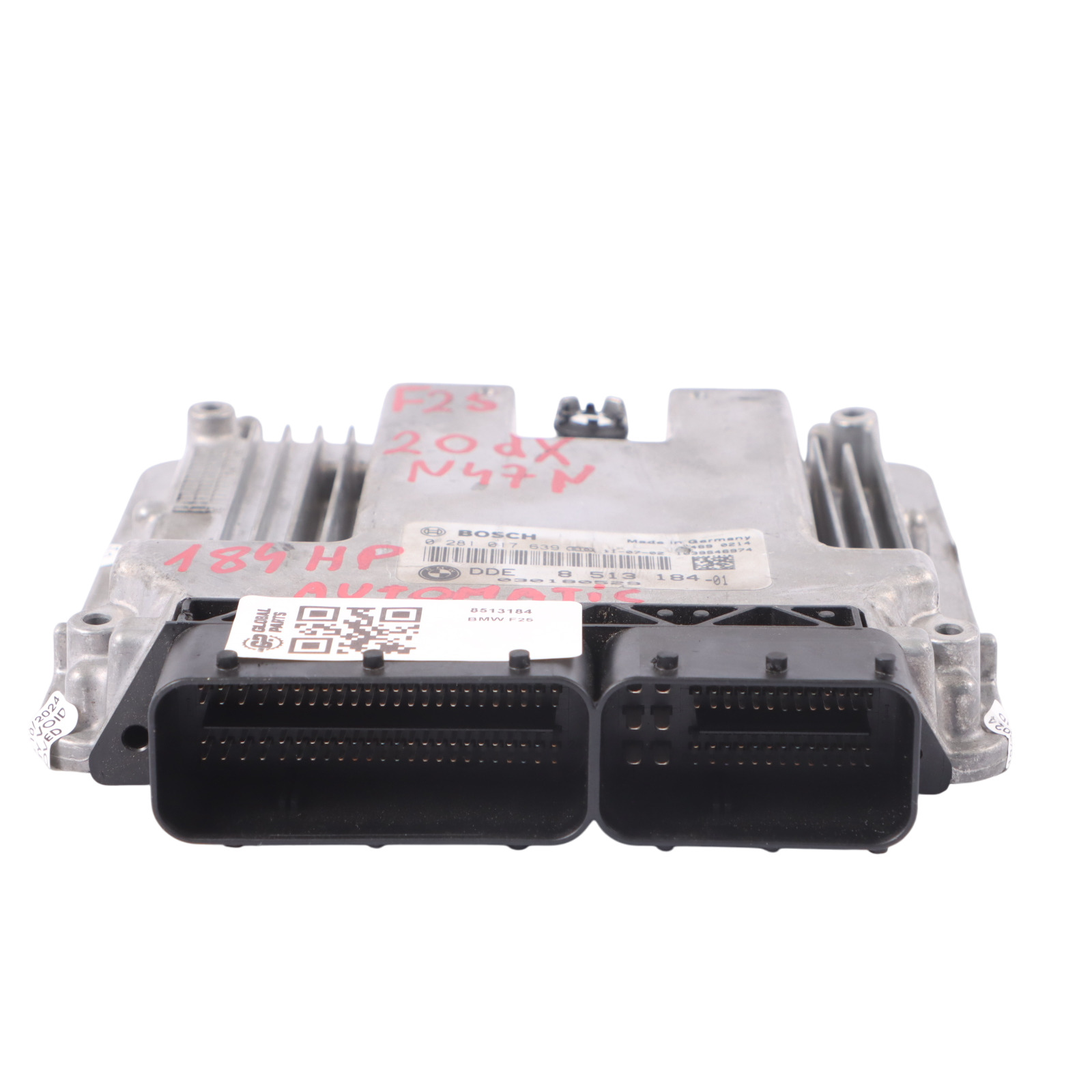 BMW X3 F25 20dX Diesel N47N 184HP Engine Module ECU DDE 8513184 Automatic