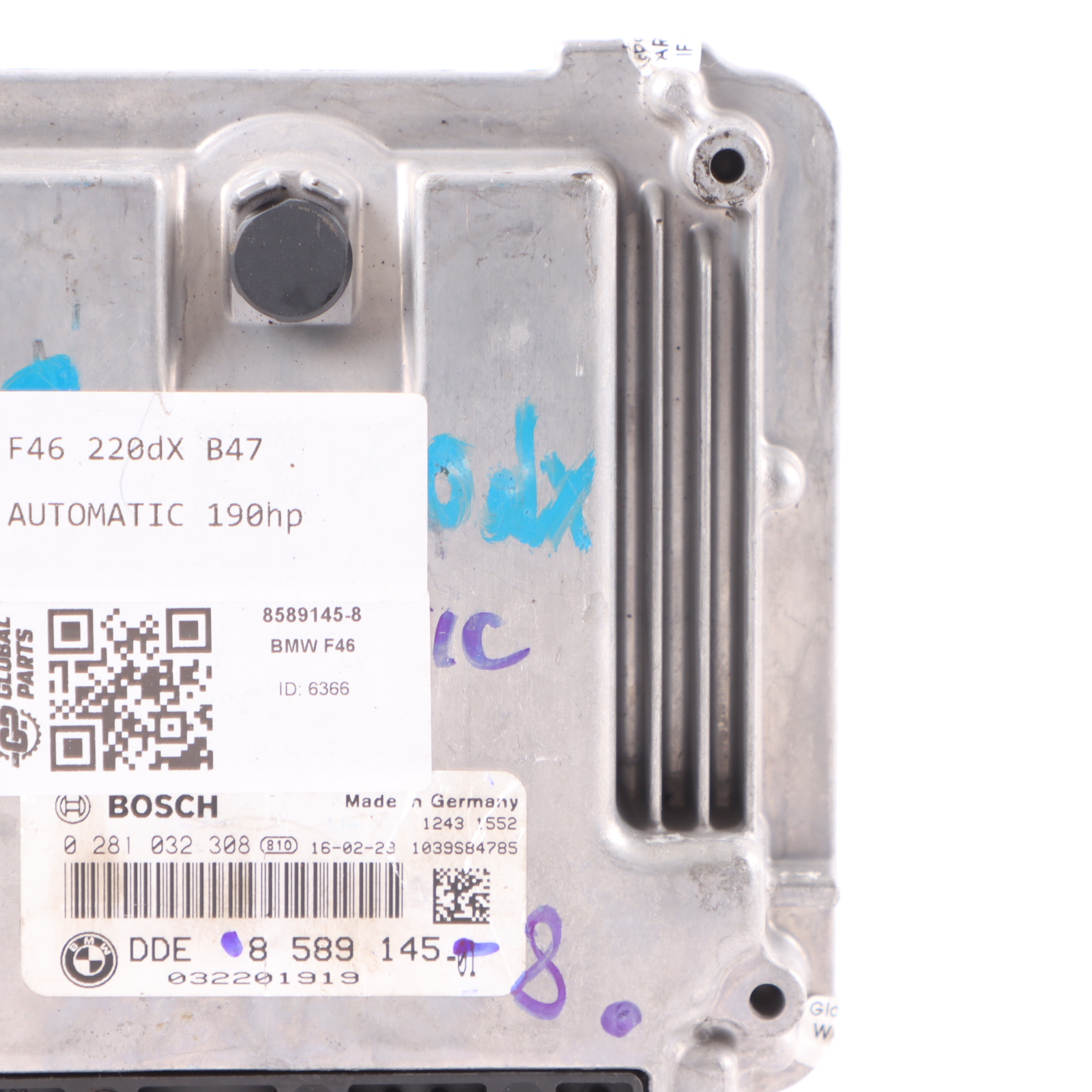 BMW F46 220dX B47 190HP Engine Control Unit Module ECU DDE 8589145 Automatic