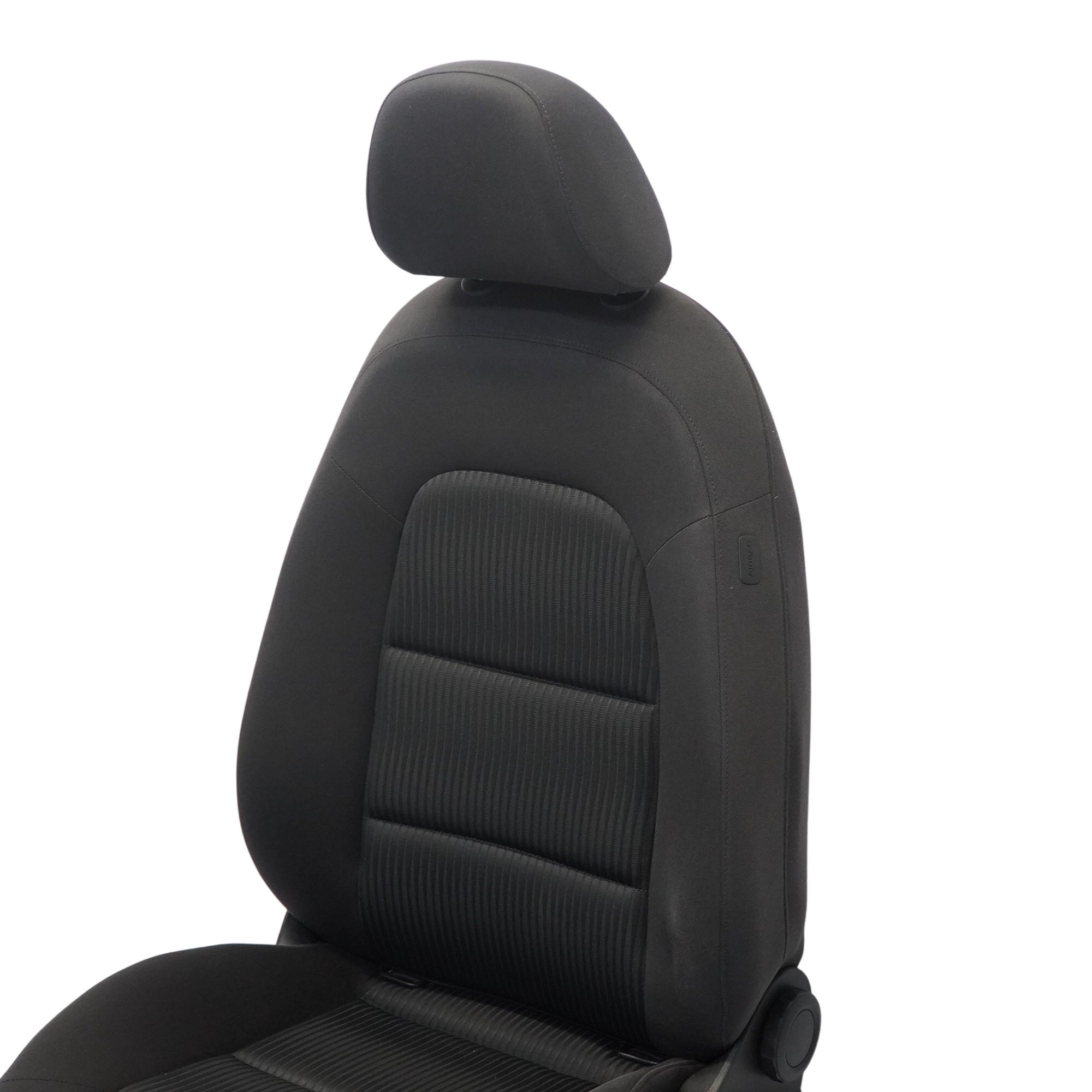 Audi A4 B8 Front Seat Left N/S Interior Cloth Fabric Black Soul